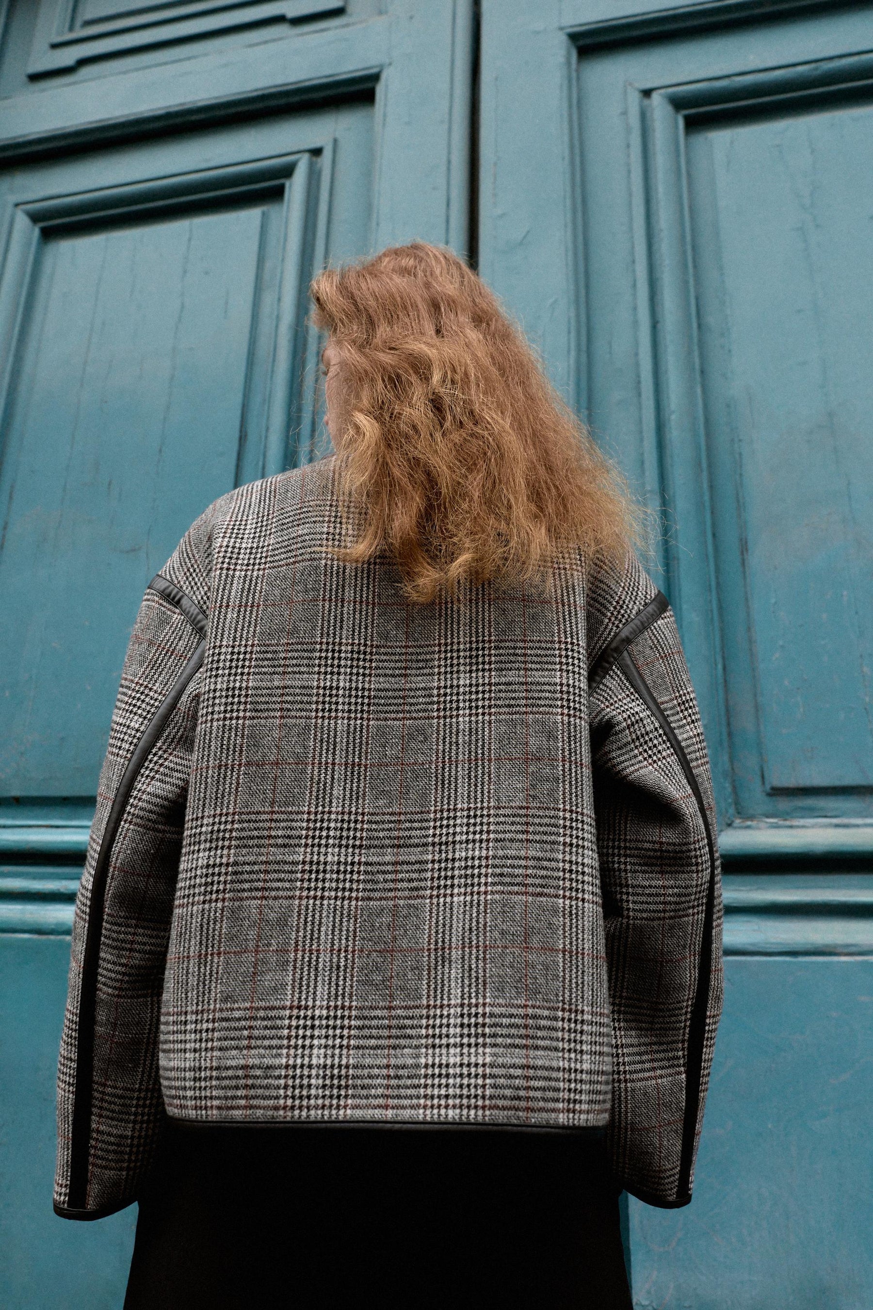 REVERSIBLE JACKET WITH FAUX LEATHER TRIMS - Image 4