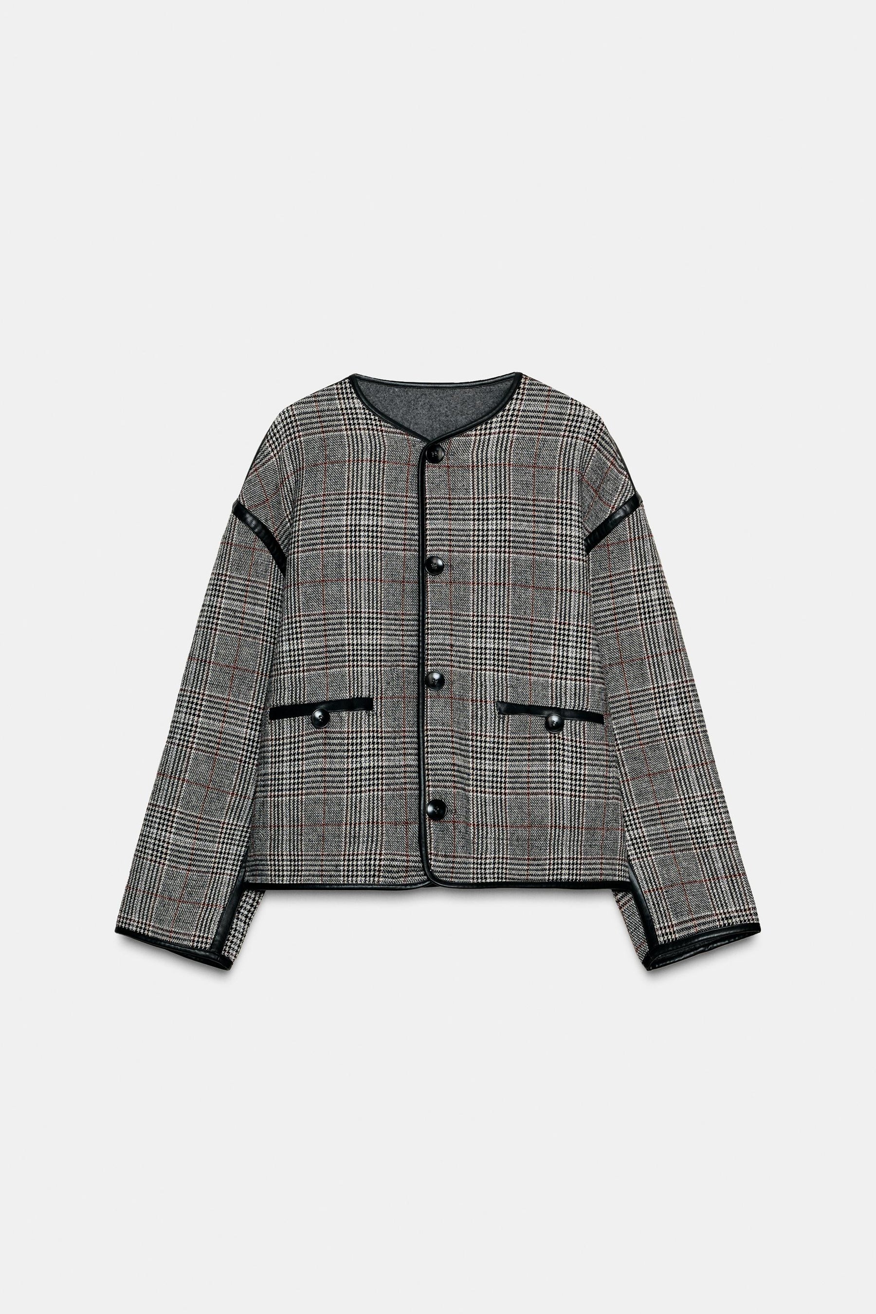 REVERSIBLE FAUX LEATHER JACKET