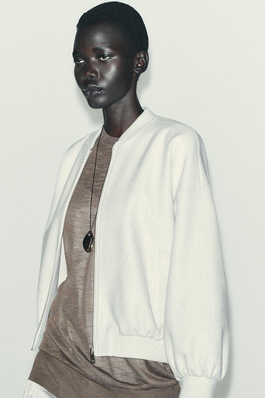 SOFT OVERSIZE BOMBER JACKET - Image 4