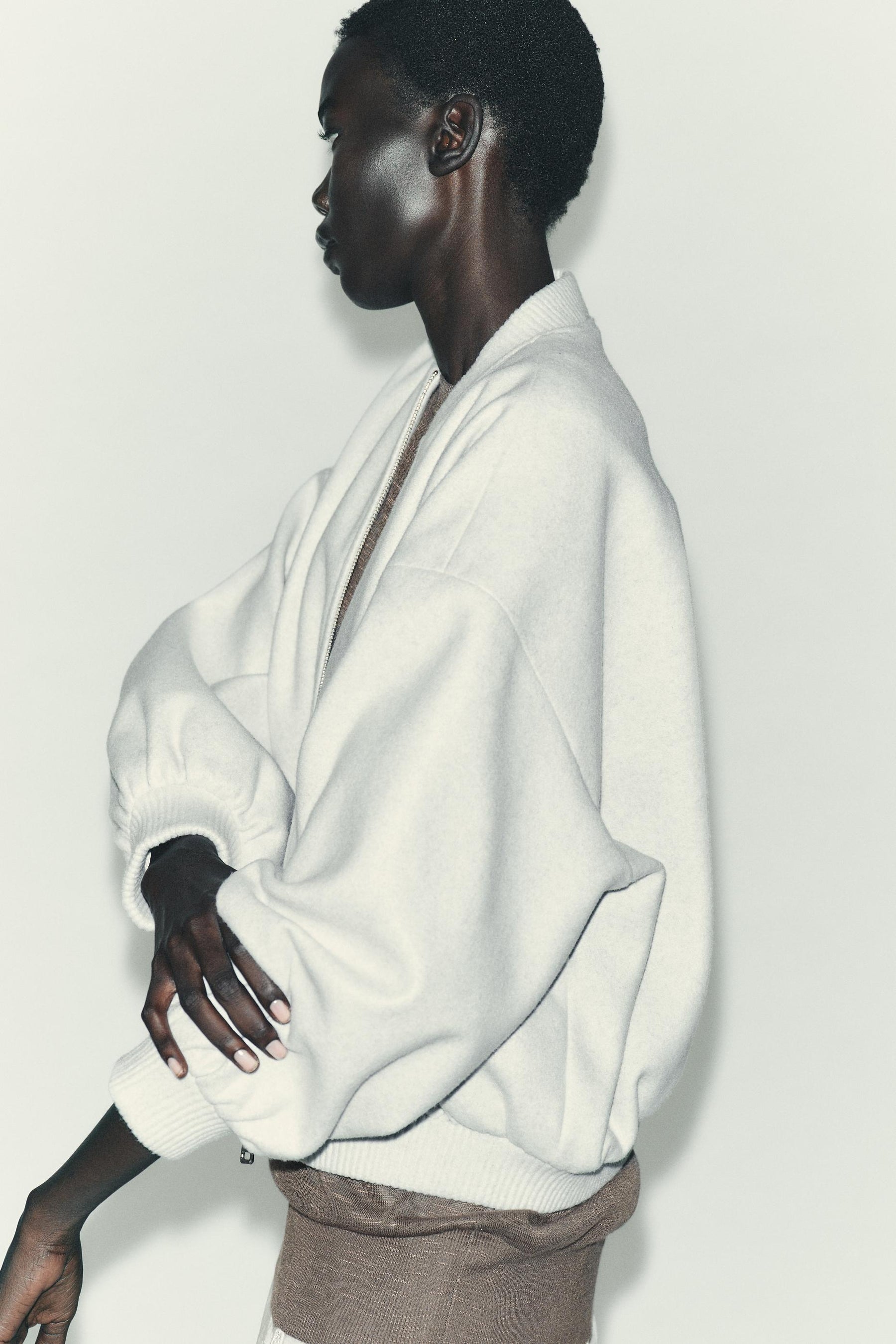 SOFT OVERSIZE BOMBER JACKET - Image 5