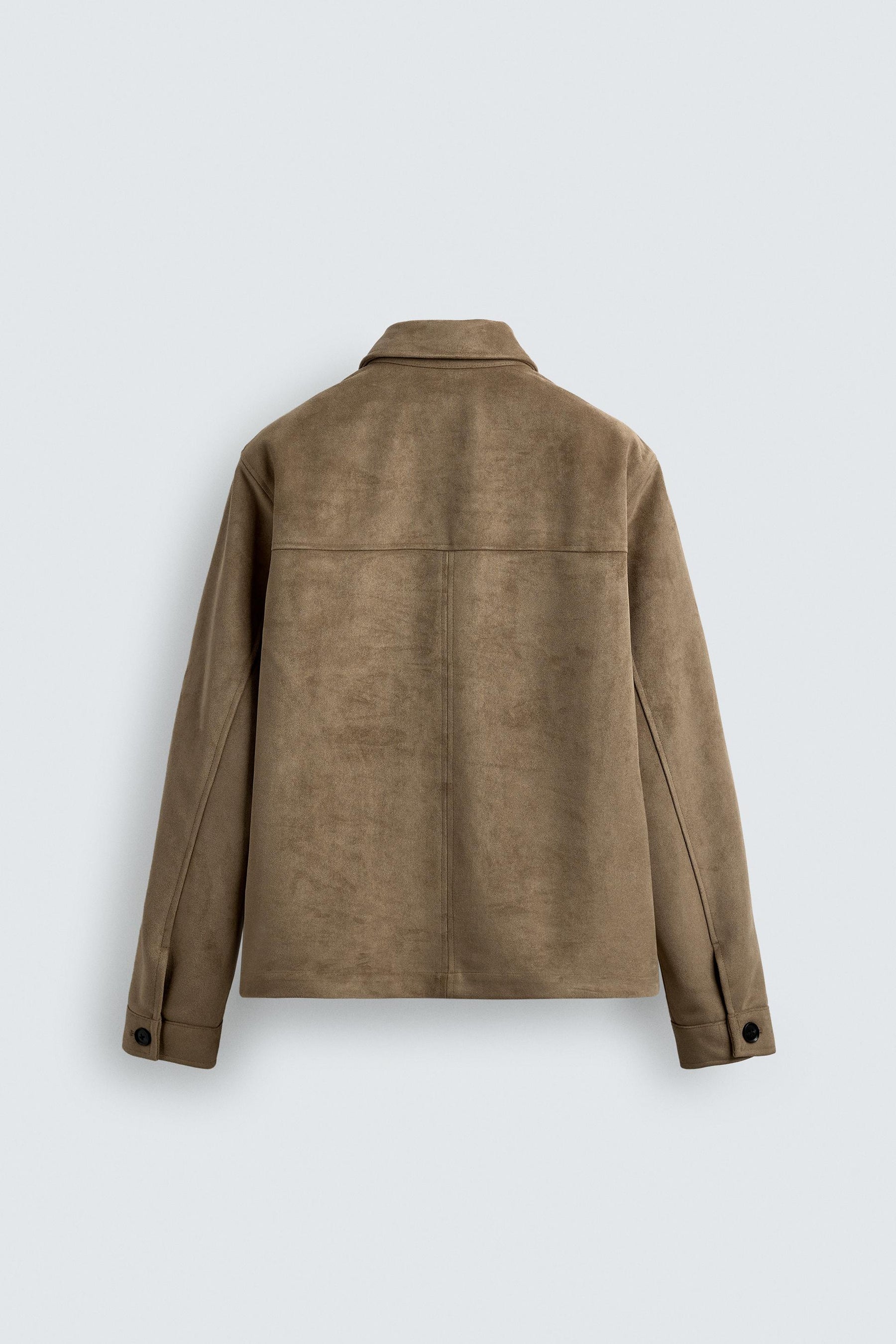 Faux Suede Overshirt