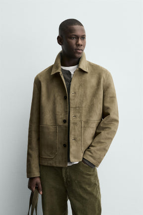 Faux Suede Jacket
