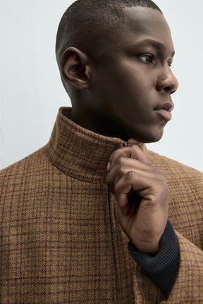 CHECK WOOL BLEND OVERSHIRT - Image 5