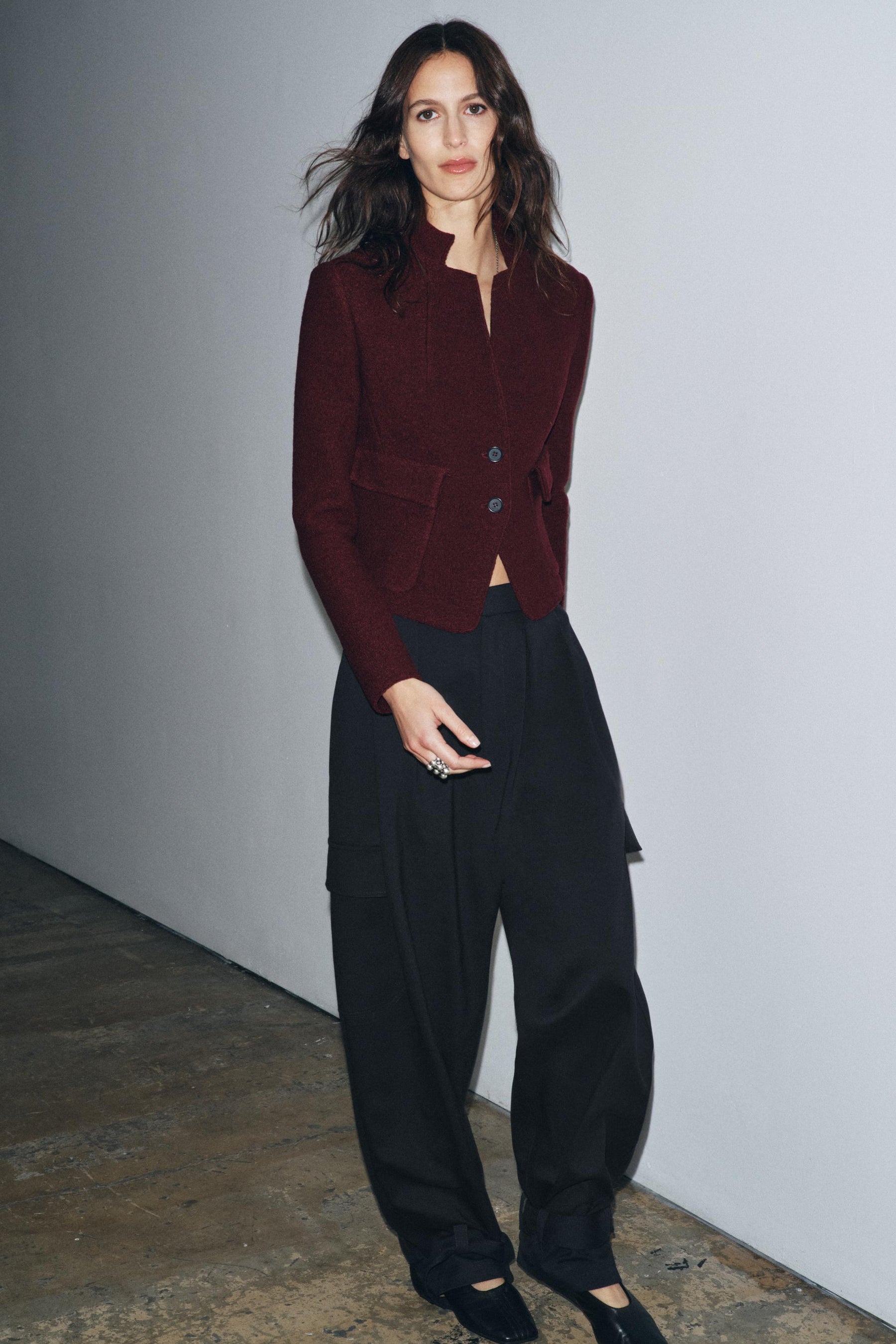 Wool Bouclé Fitted Jacket