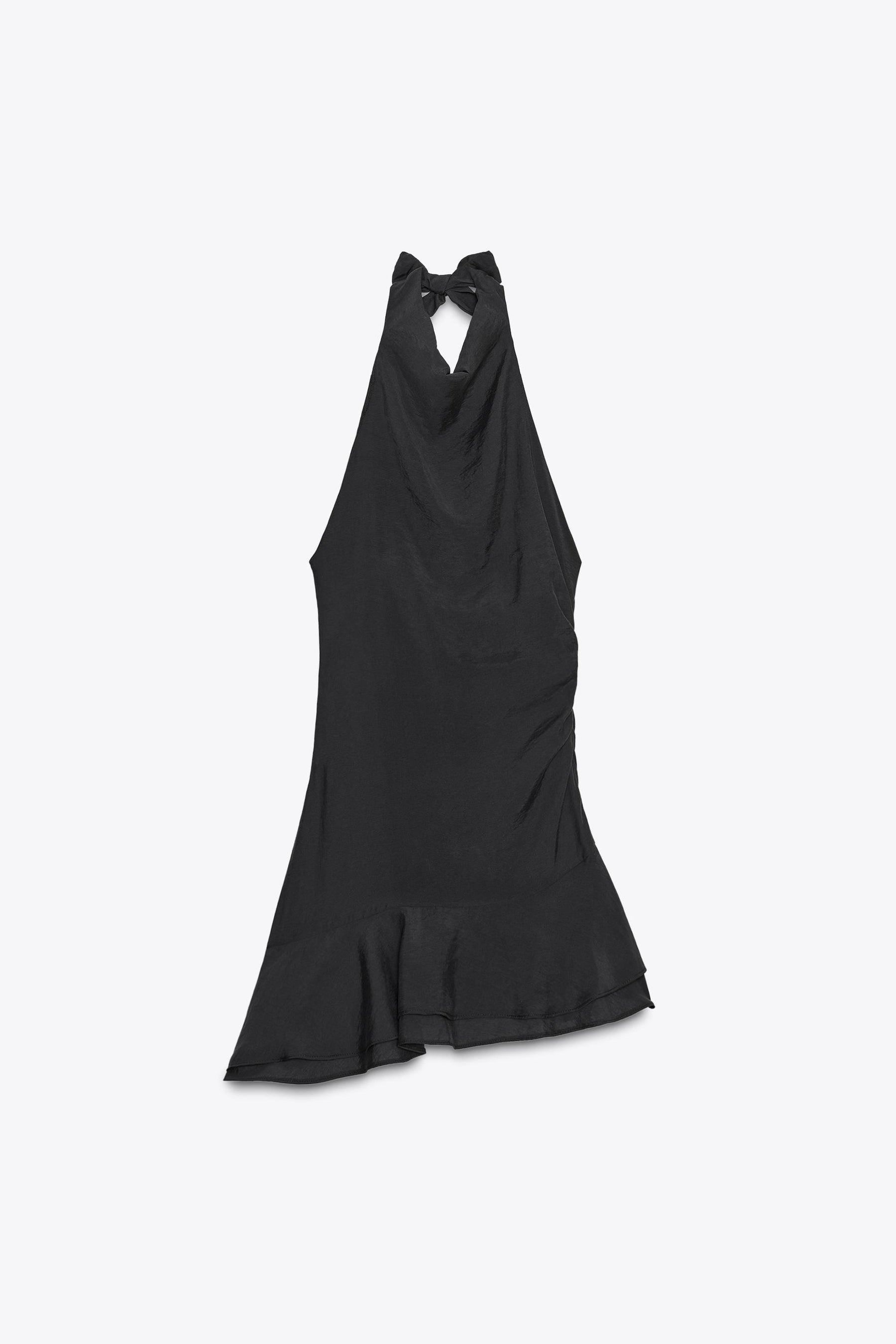 HALTER ASYMMETRIC SHORT DRESS - Image 4