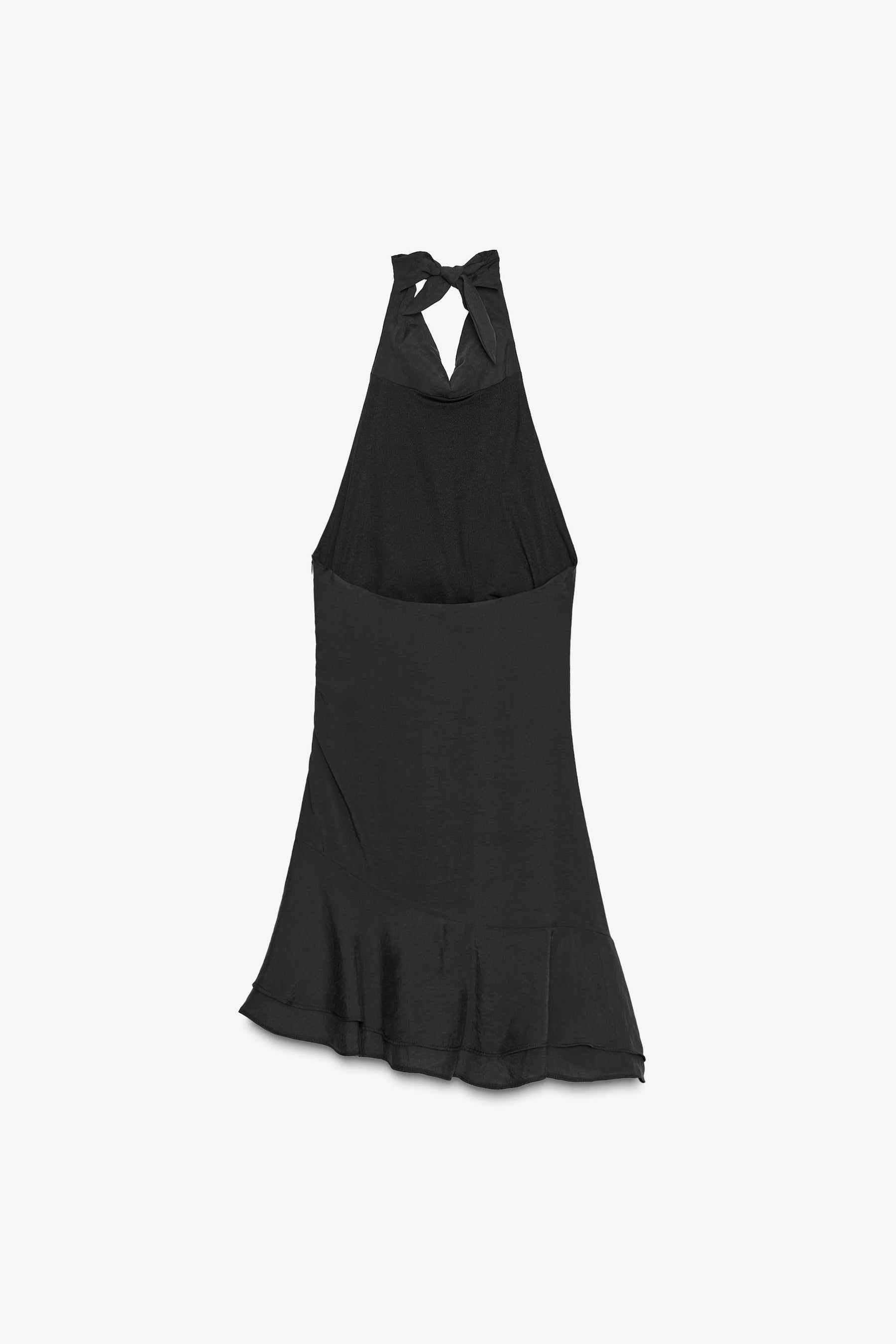 HALTER ASYMMETRIC SHORT DRESS - Image 5