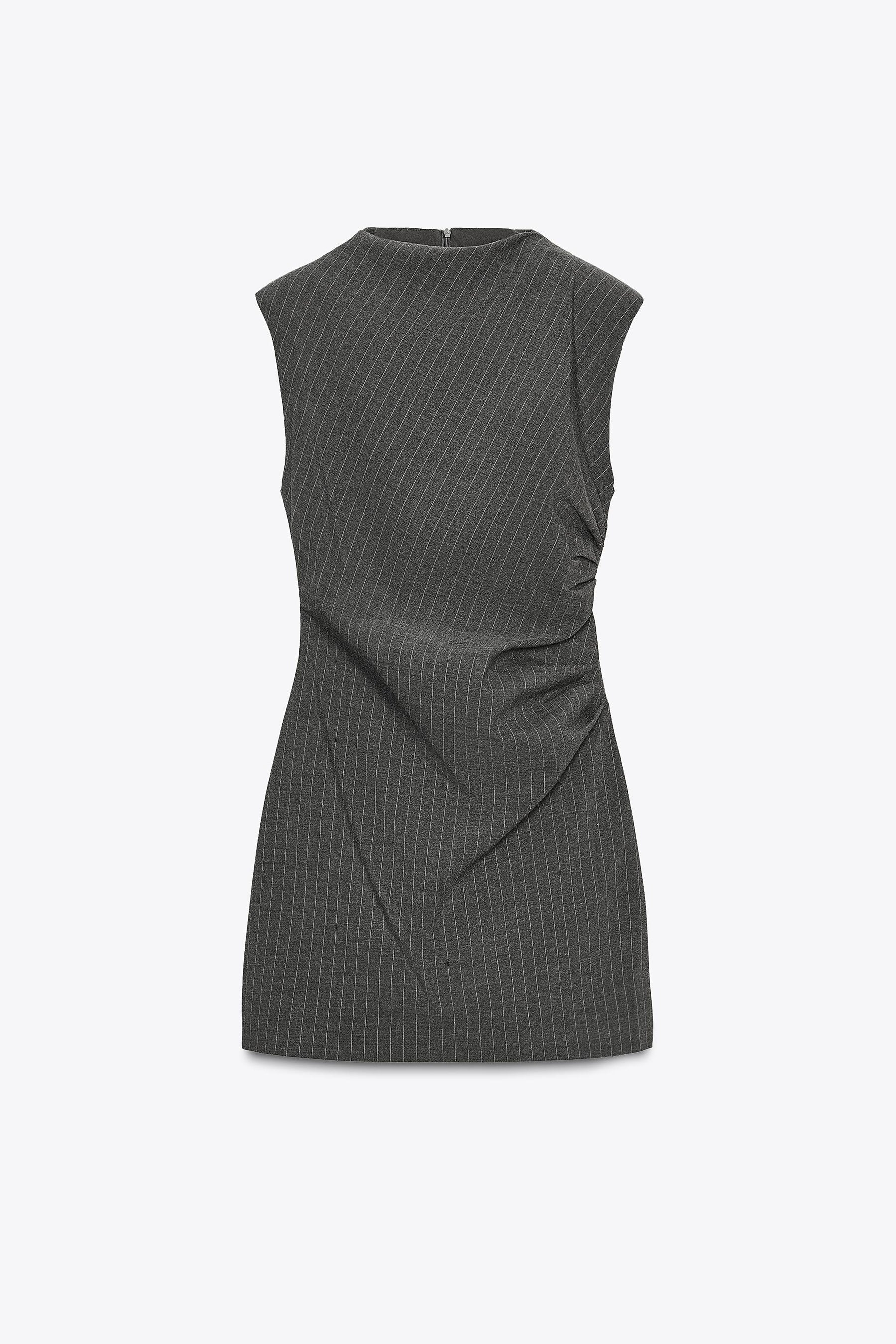 SHORT DRESS WITH SHOULDER PADS - Image 5