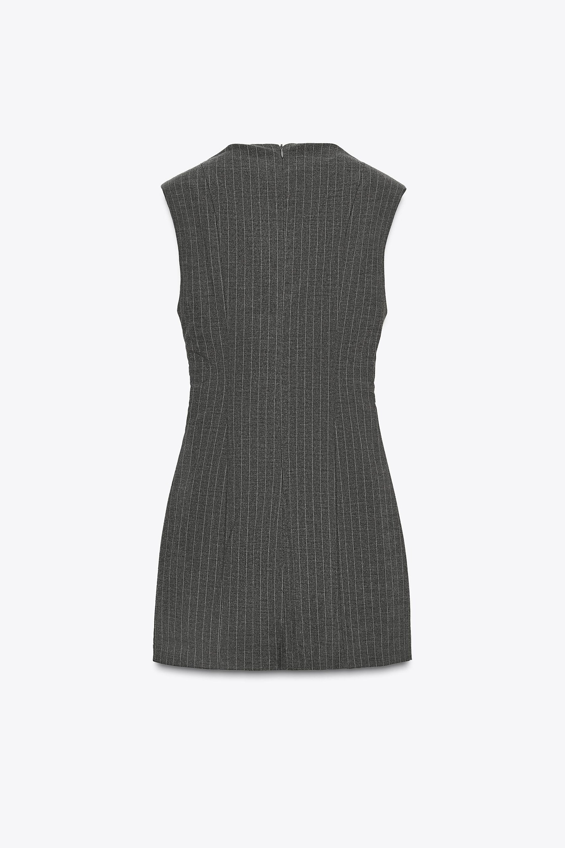 SHORT DRESS WITH SHOULDER PADS - Image 6