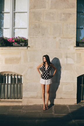 Polka Dot Mini Shorts
