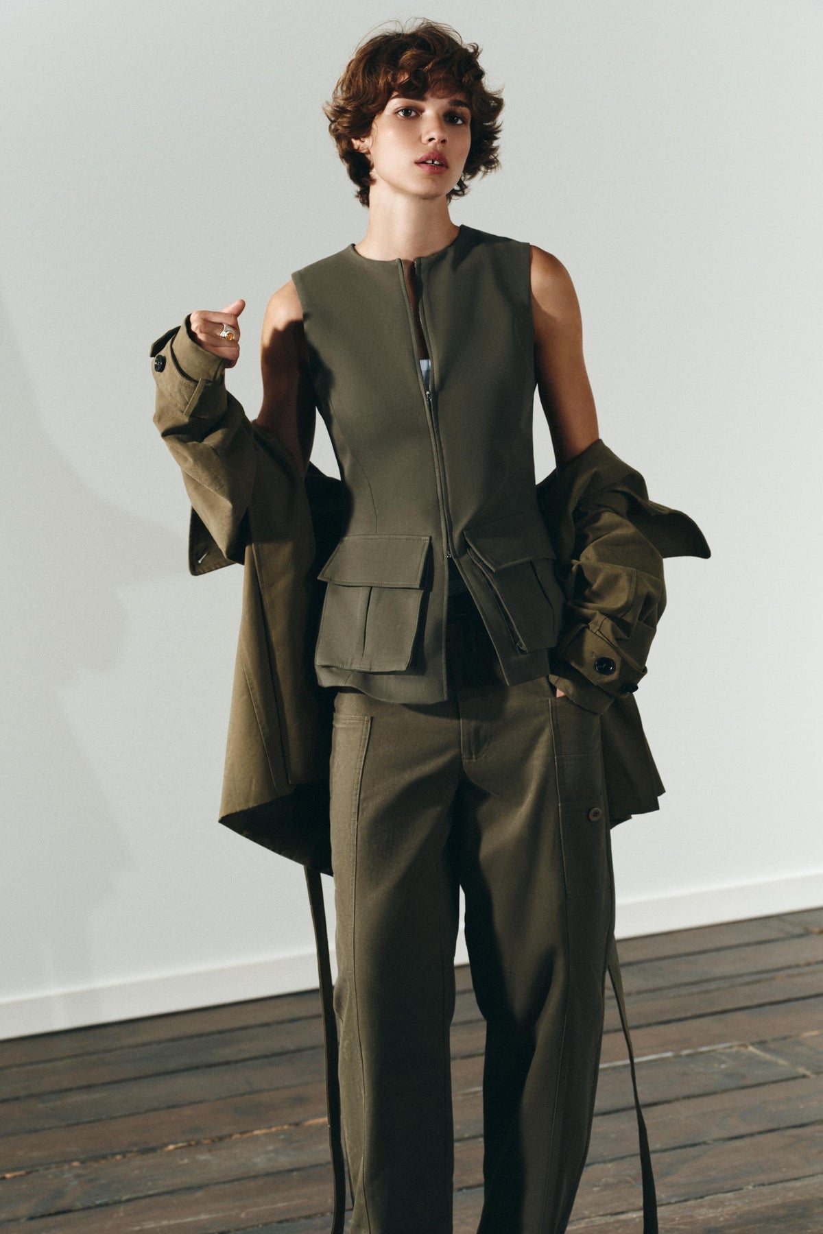 Cotton Stretch Top with