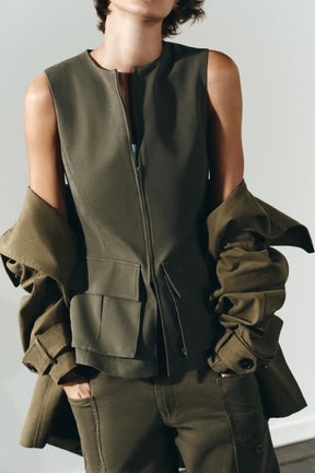 Cotton Stretch Top with