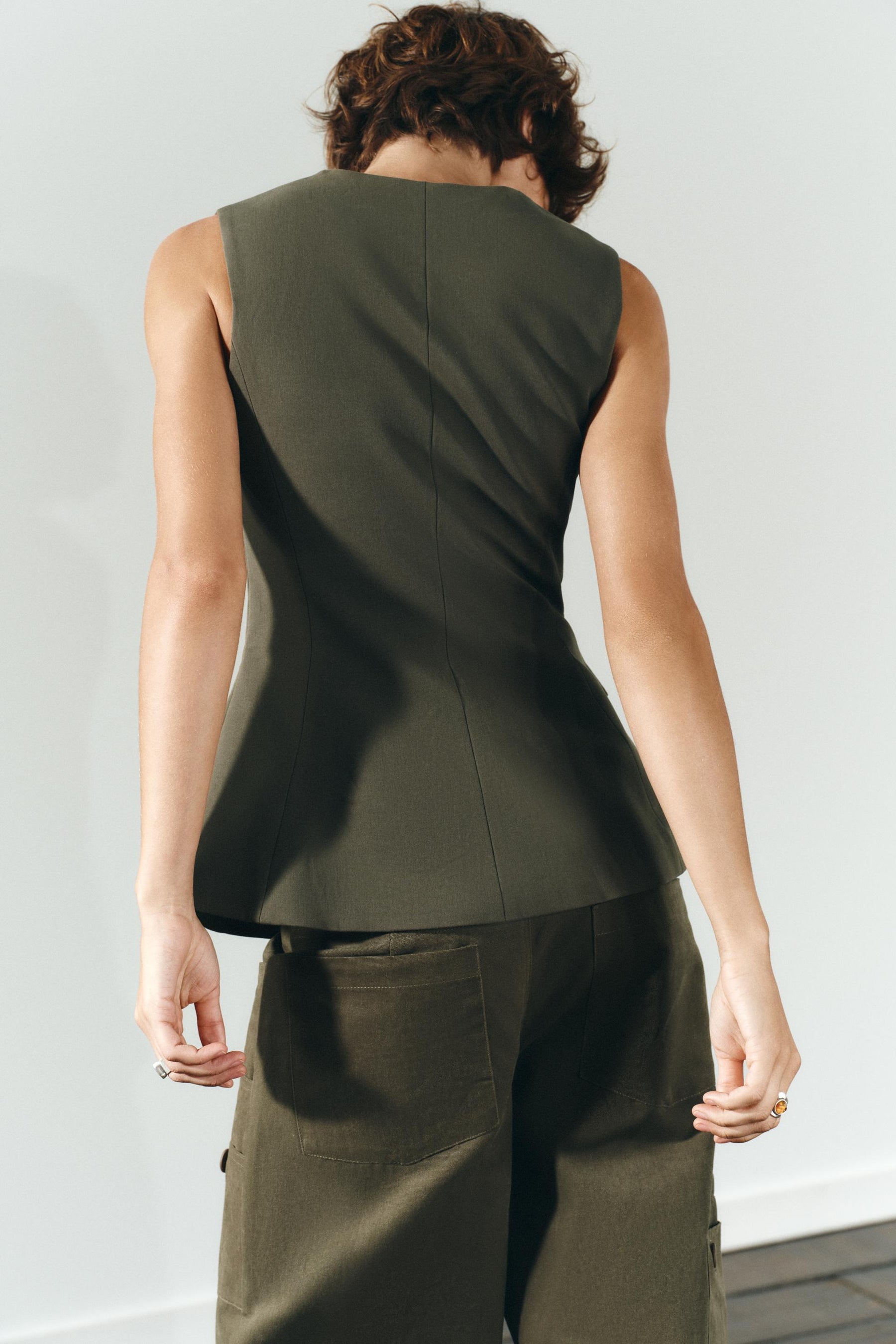 Cotton Stretch Top with