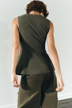 Cotton Stretch Top with