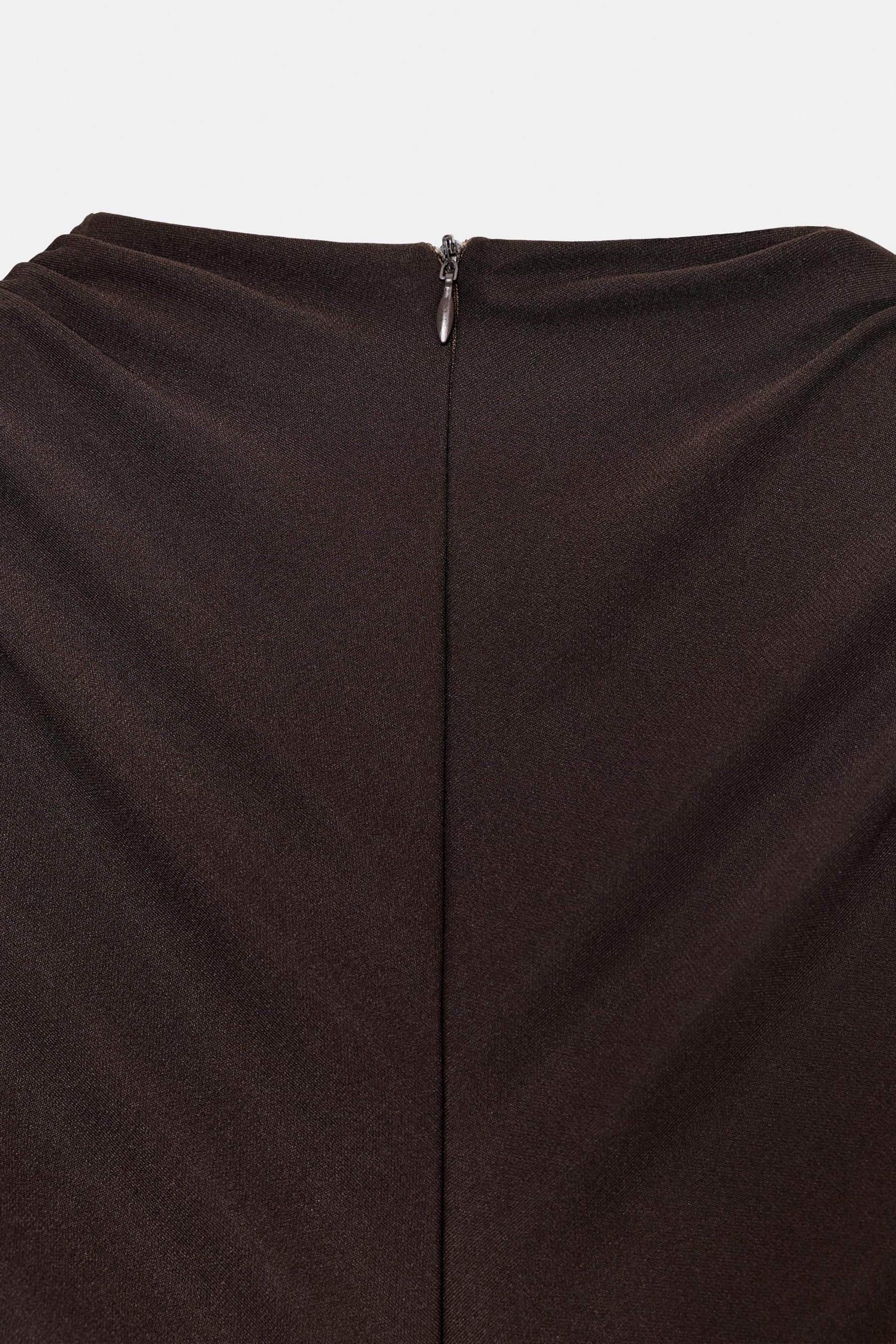 DRAPED MIDI DRESS - Image 7