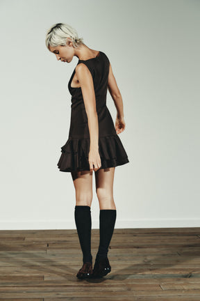 SHORT DRESS WITH RUFFLES - Image 4