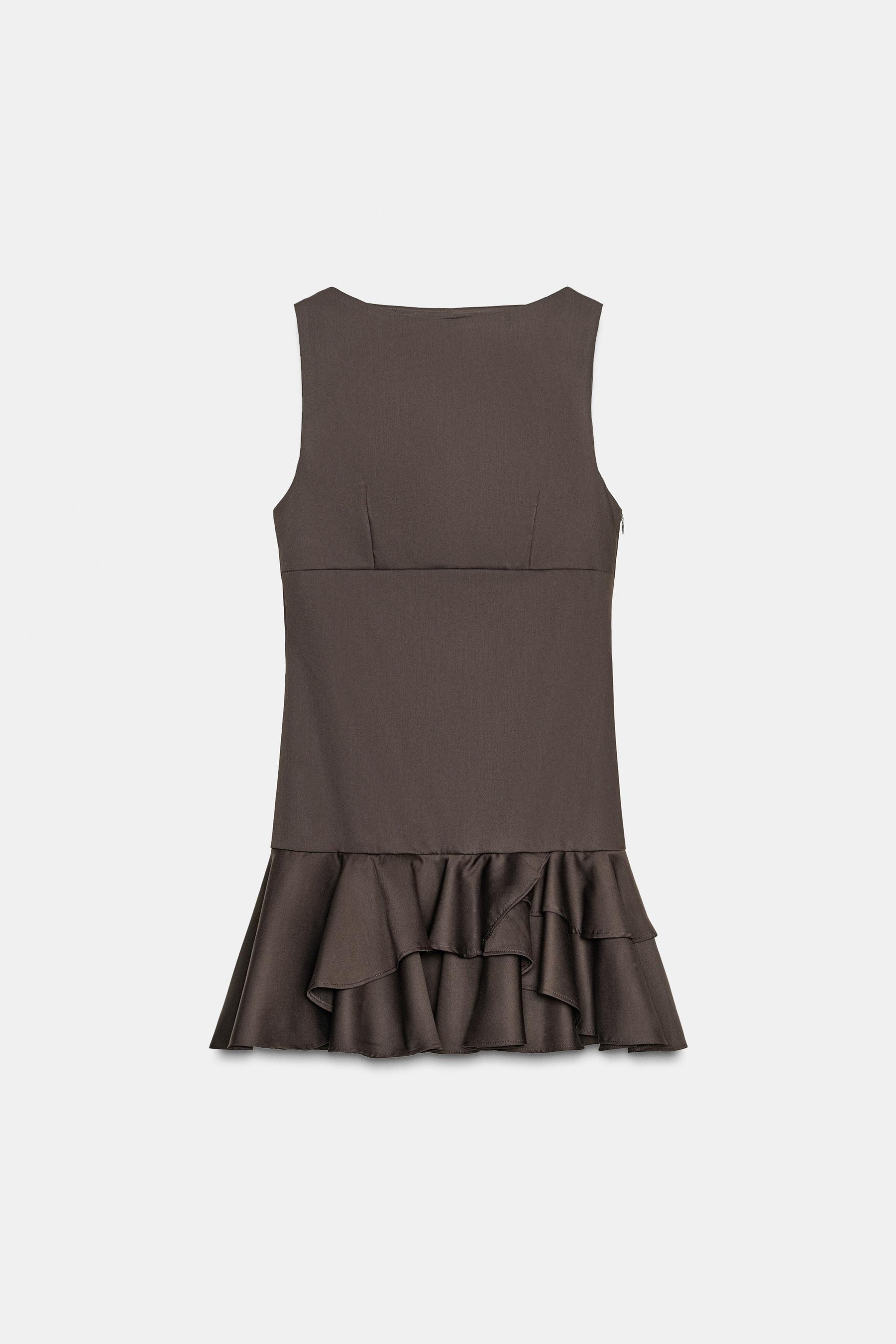 SHORT DRESS WITH RUFFLES - Image 7