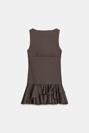 SHORT DRESS WITH RUFFLES - Image 7