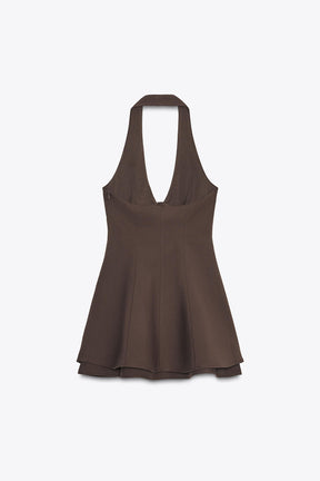 HALTER TWO-LAYER DRESS - Image 4
