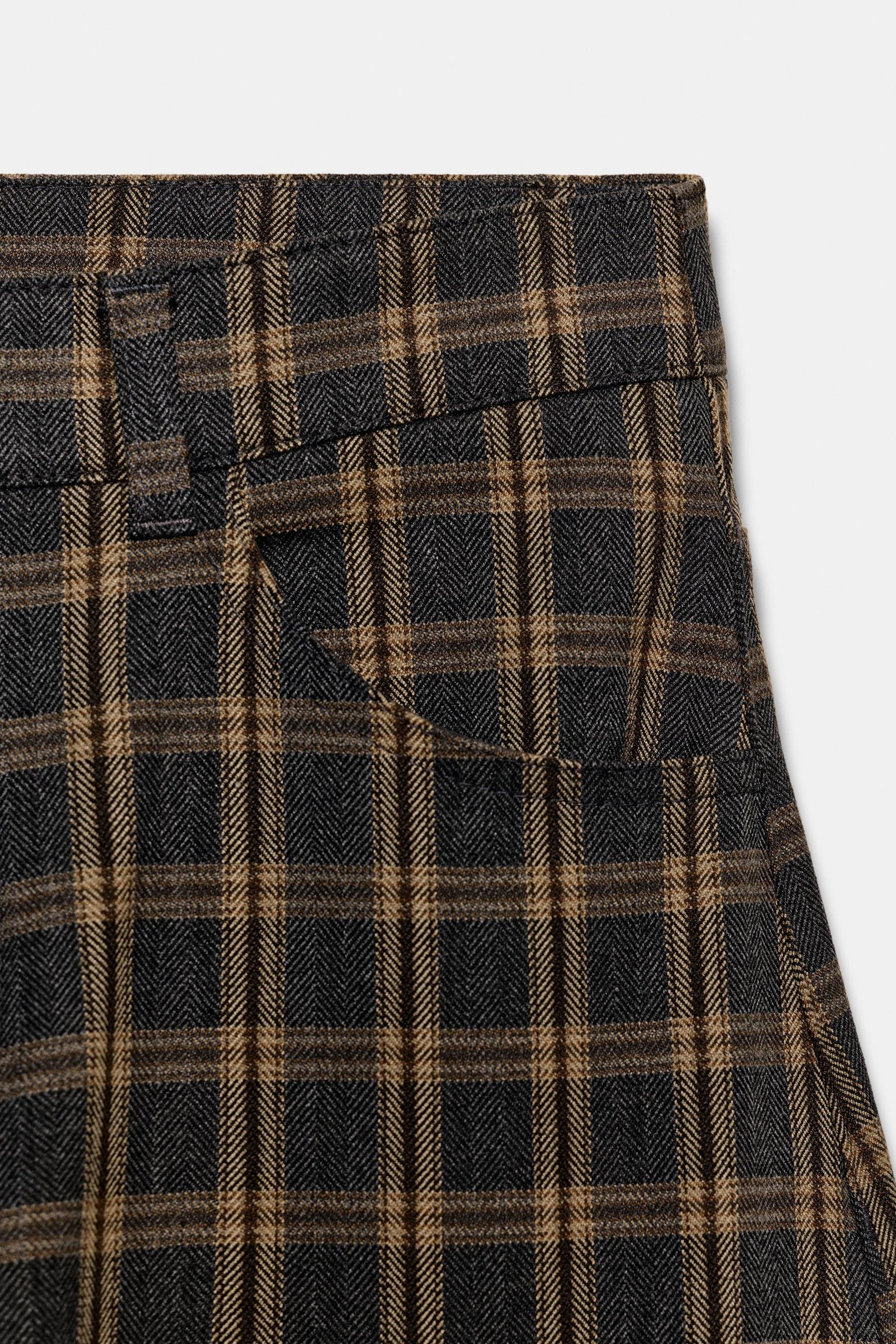 Checked Balloon Trousers