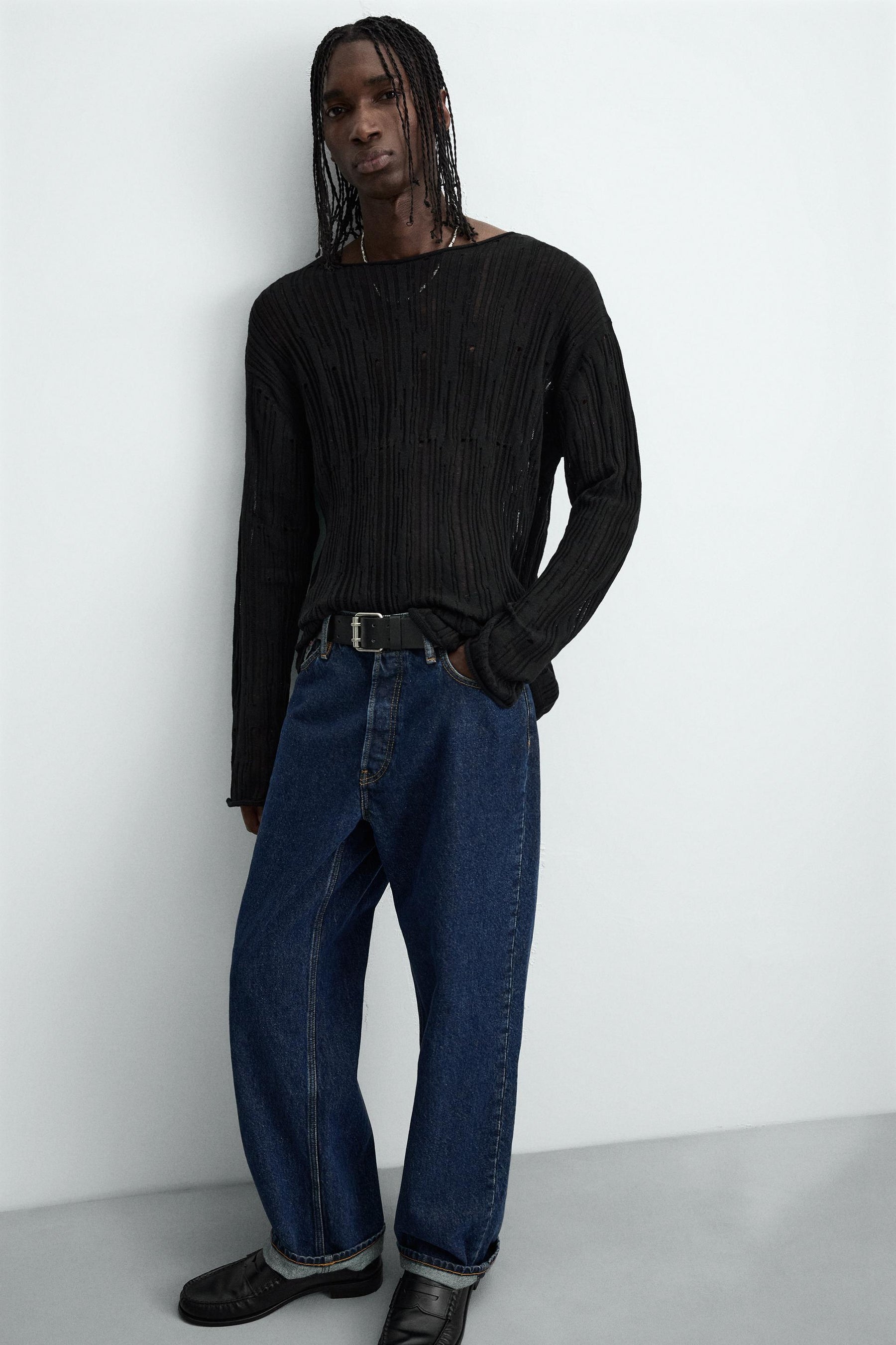 DECONSTRUCTED TEXTURED SWEATER - Image 6