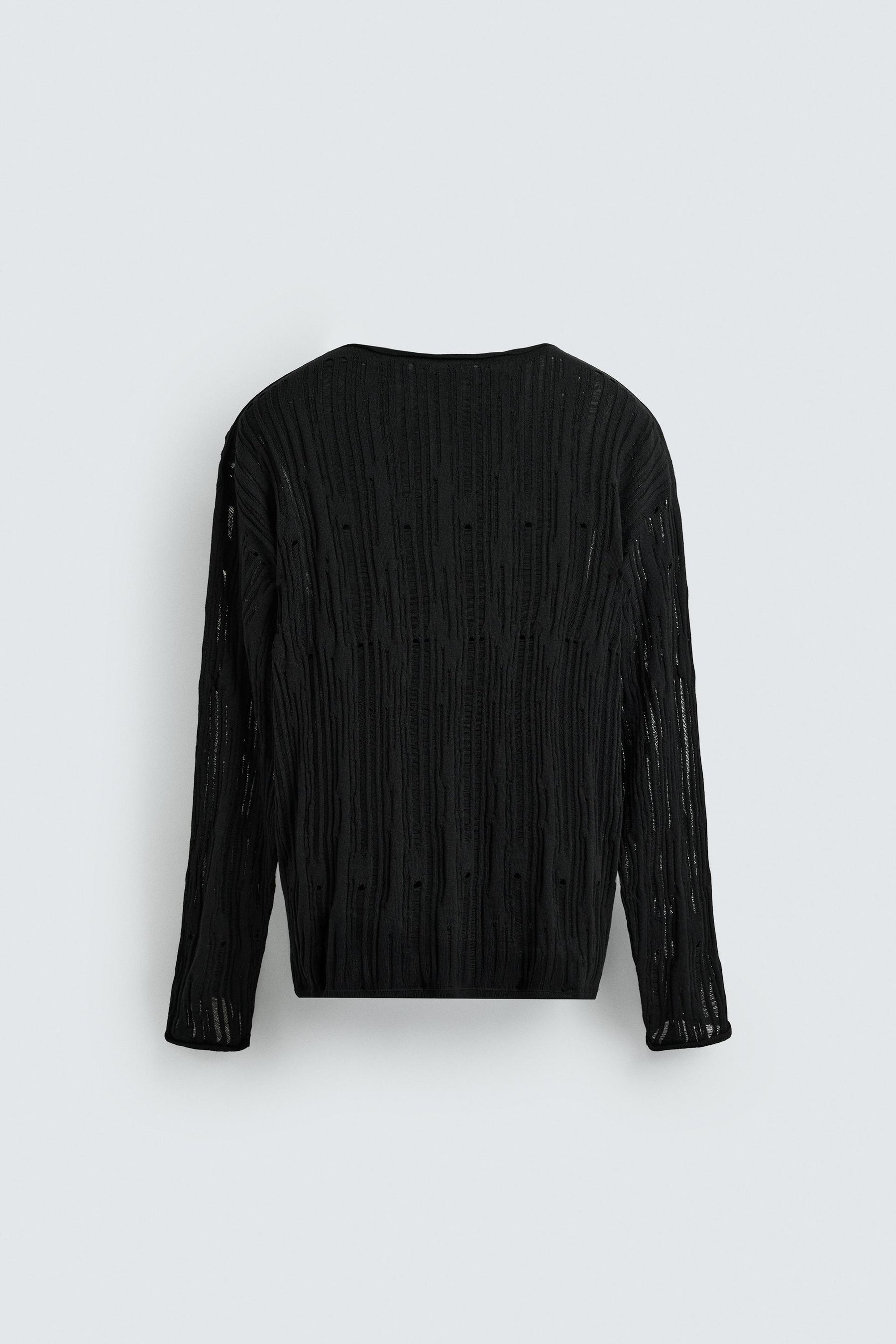 DECONSTRUCTED TEXTURED SWEATER - Image 8