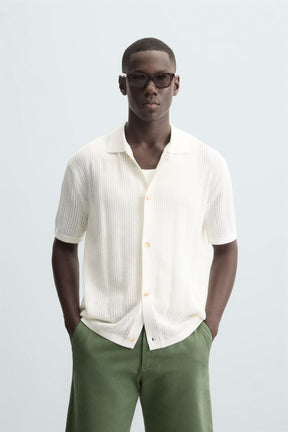 OPENWORK KNIT SHIRT - Image 2