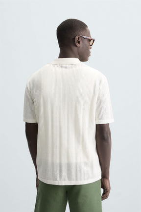 OPENWORK KNIT SHIRT - Image 3