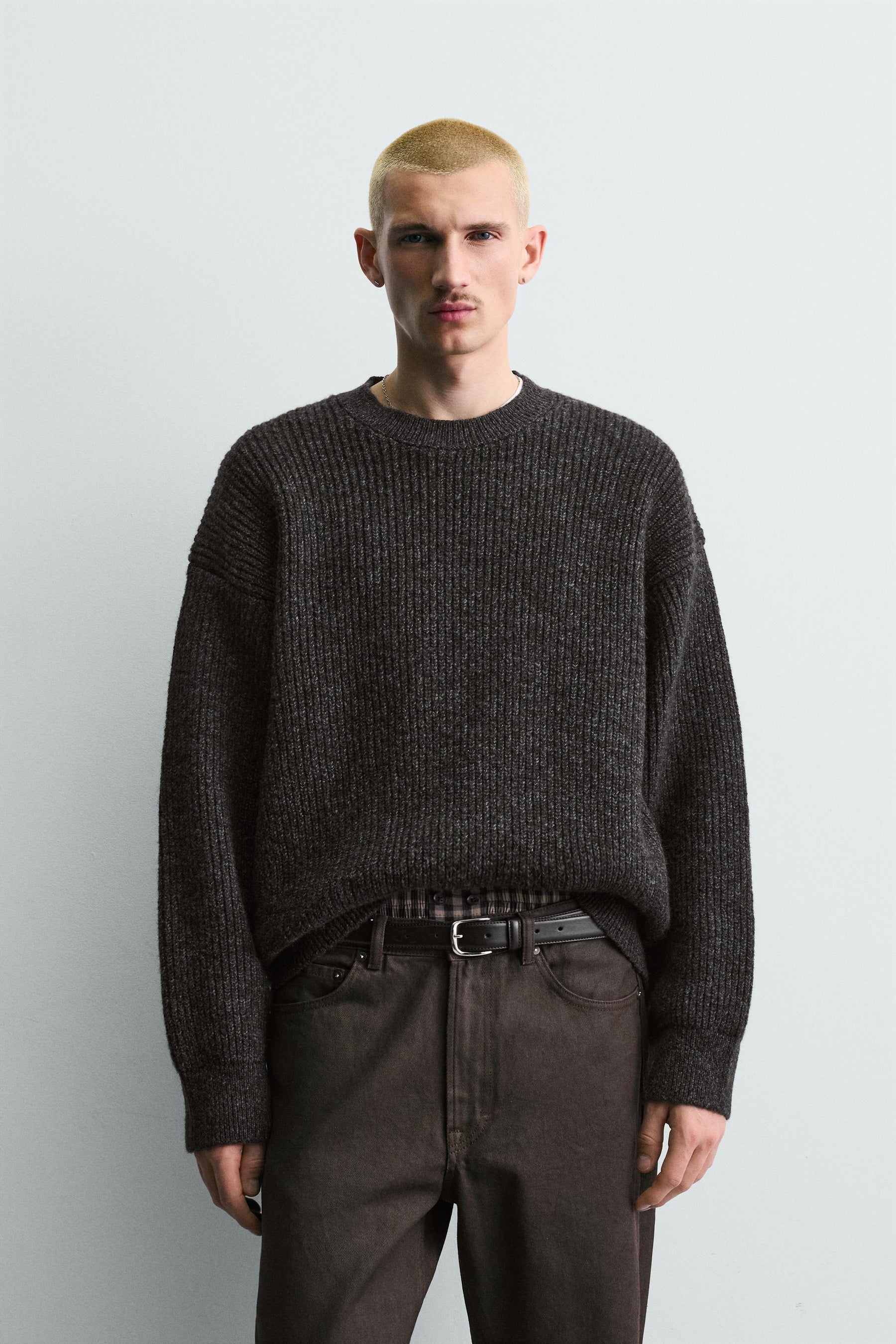Textured Knit Pullover