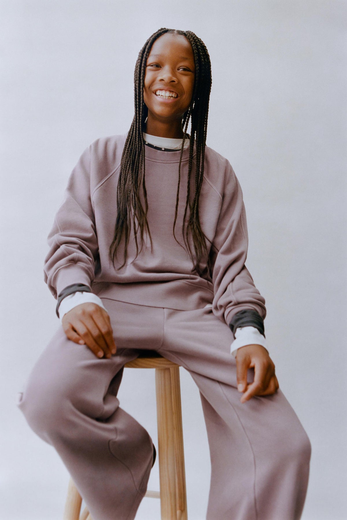 WASHED-EFFECT SLOGAN SWEATSHIRT - Image 1