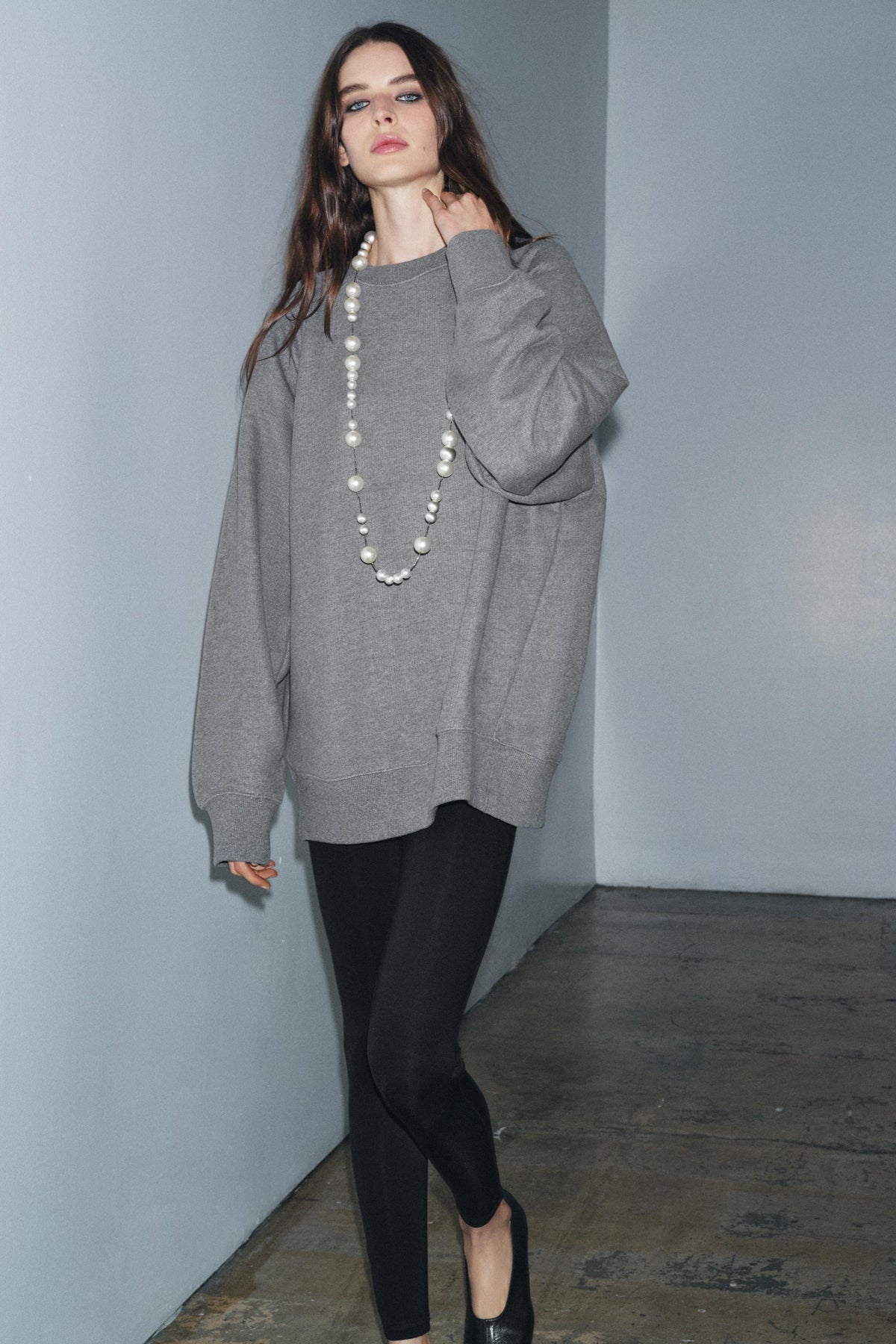 OVERSIZE RIB SWEATSHIRT