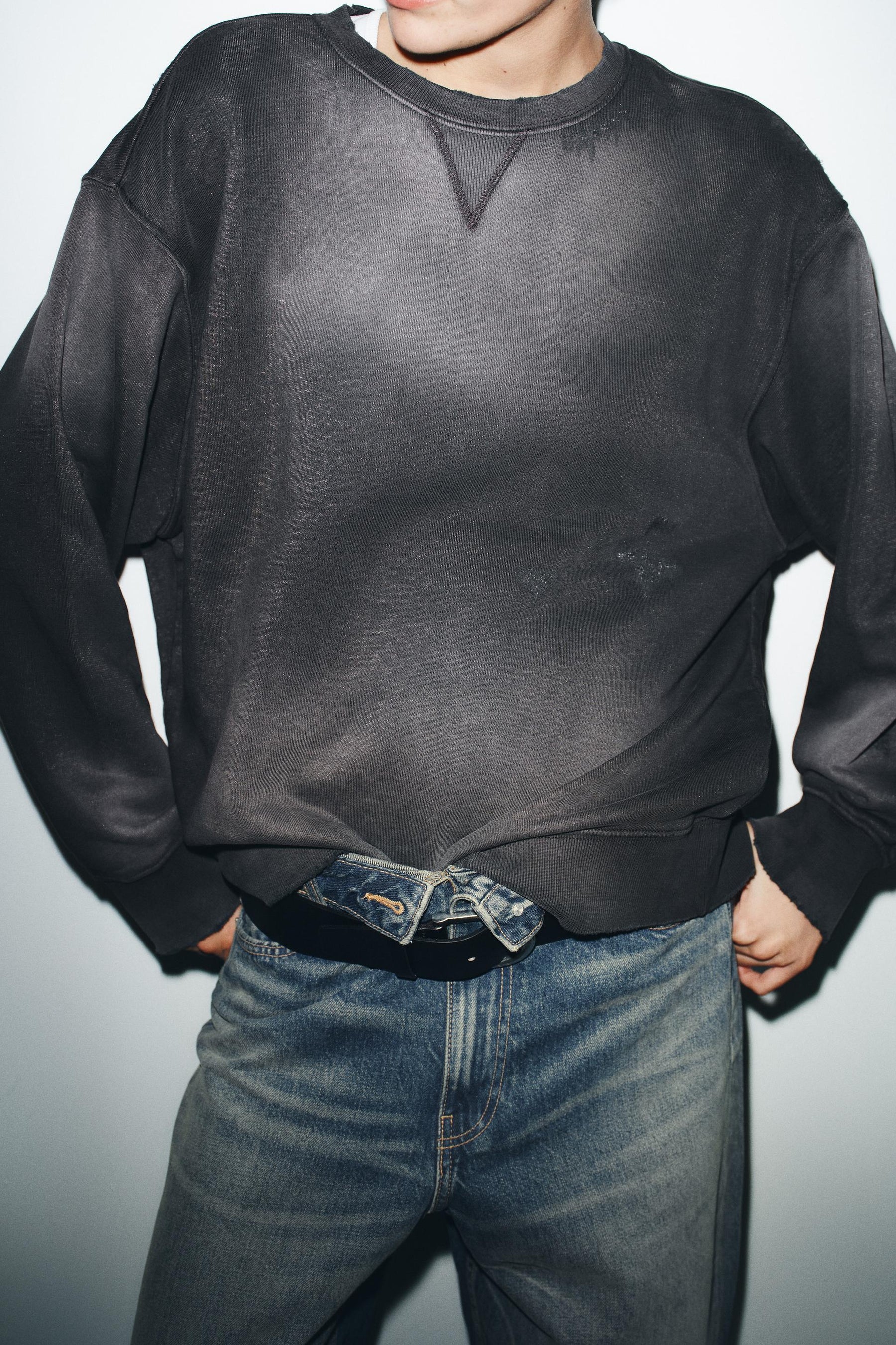 Ripped Faded Sweatshirt