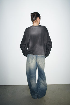 Ripped Faded Sweatshirt