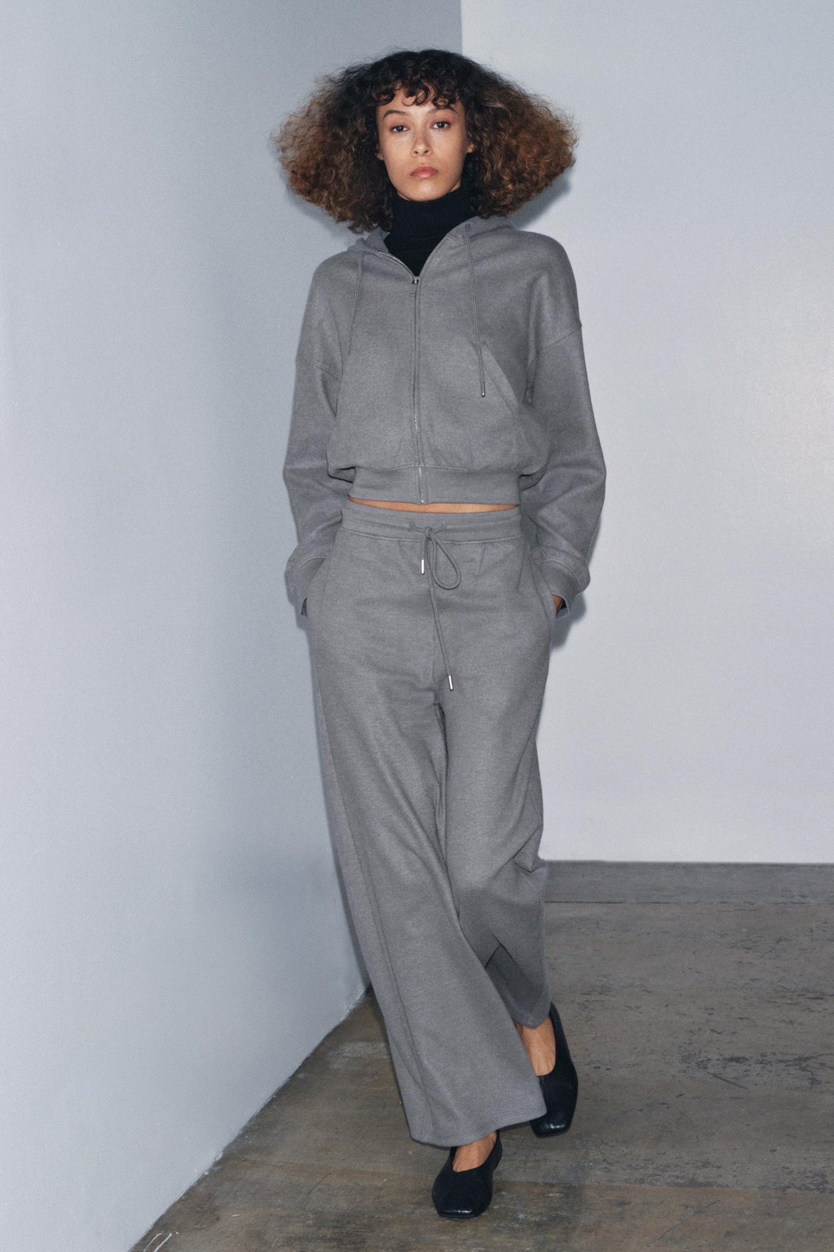 Straight-leg Rib-knit Trousers