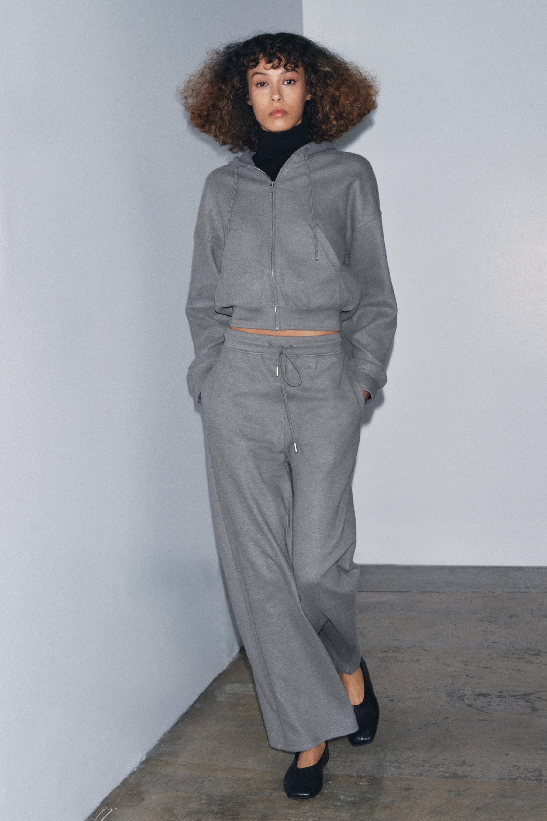 Straight-leg Rib-knit Trousers