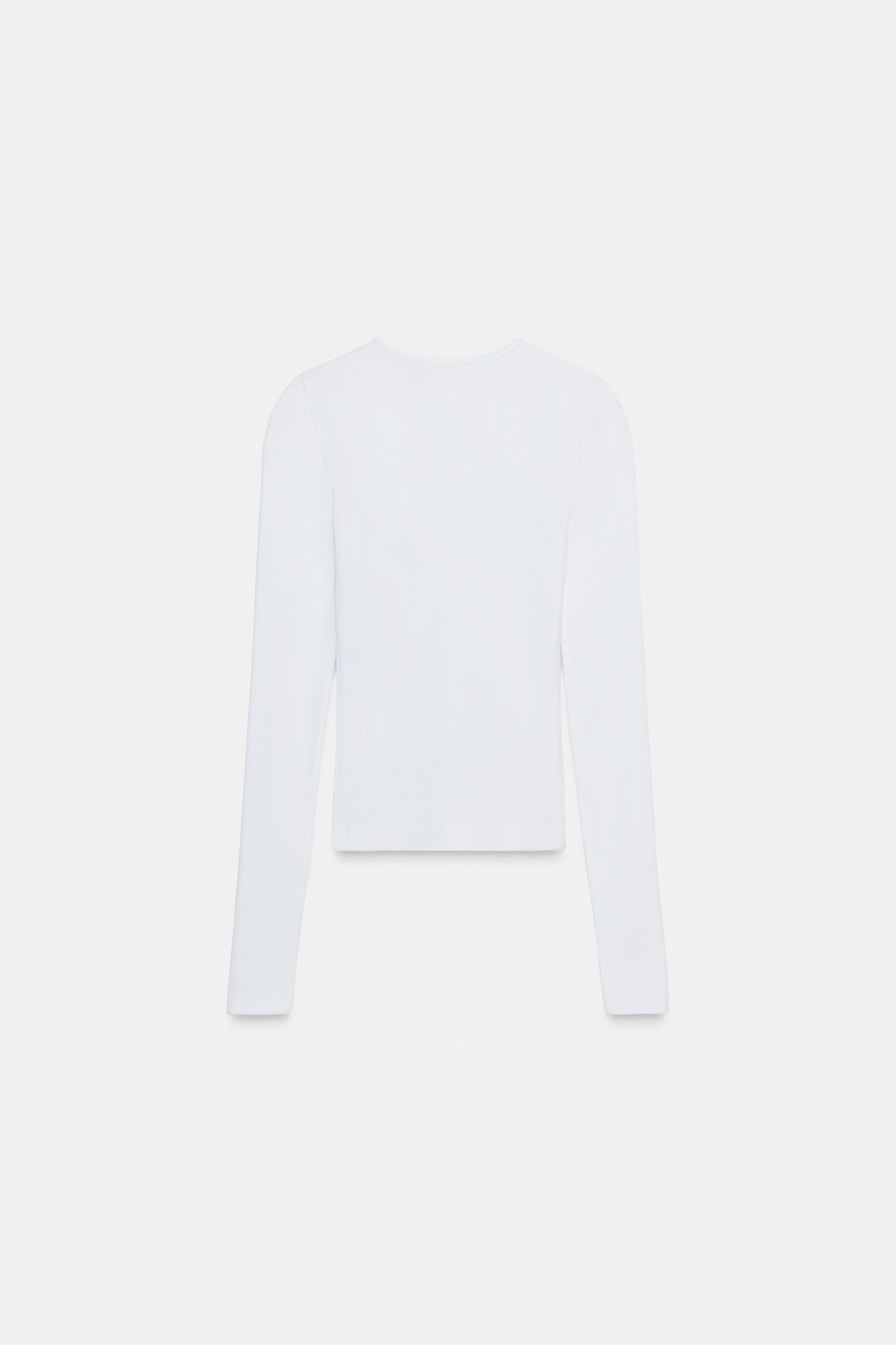 Ribbed Long-Sleeve Top