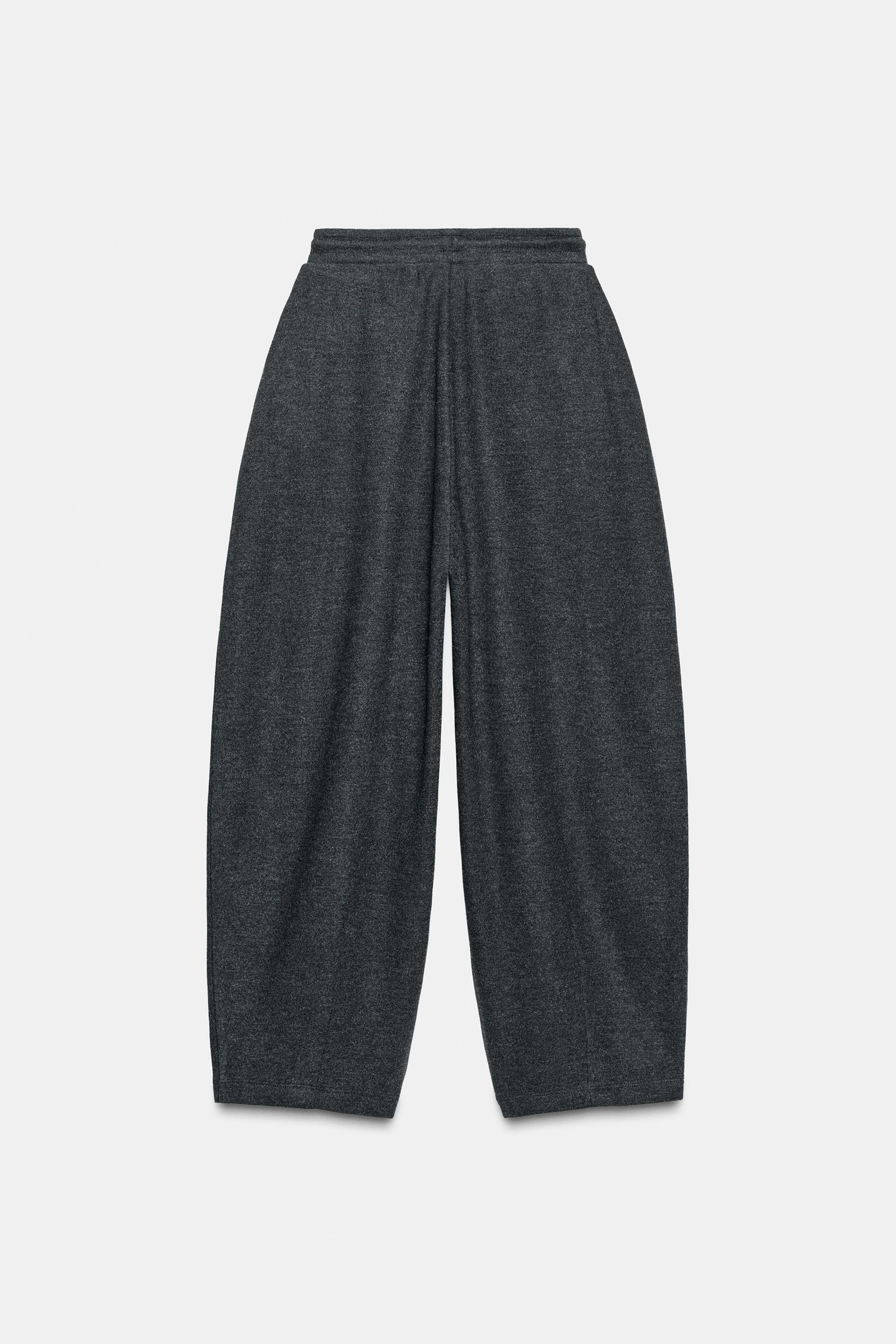 Ribbed Balloon Trousers