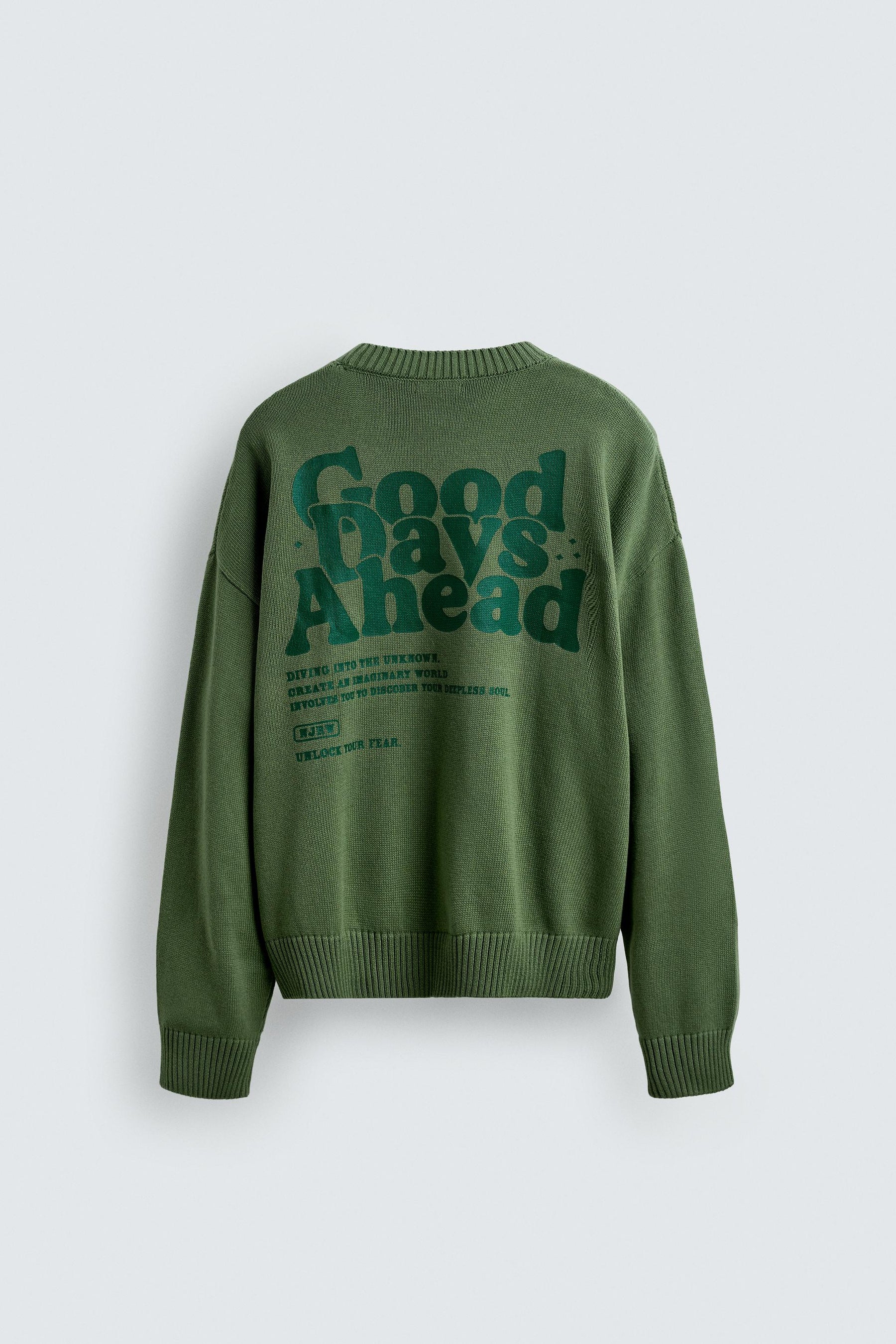 PRINTED BOXY FIT SWEATER - Image 7