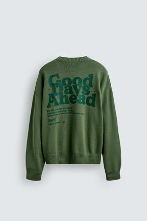 PRINTED BOXY FIT SWEATER - Image 7