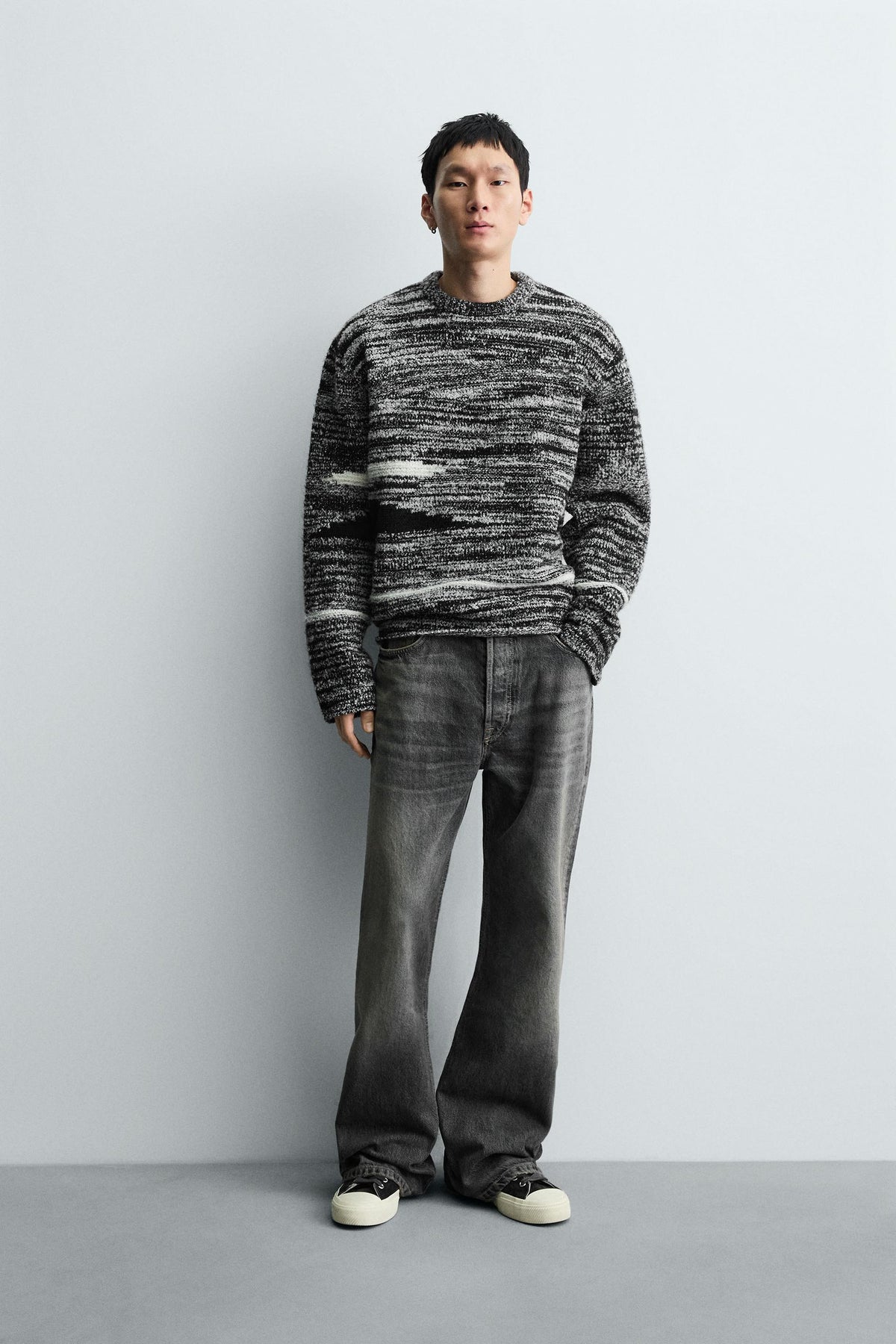 BOUCLÉ TEXTURED JUMPER - Image 1