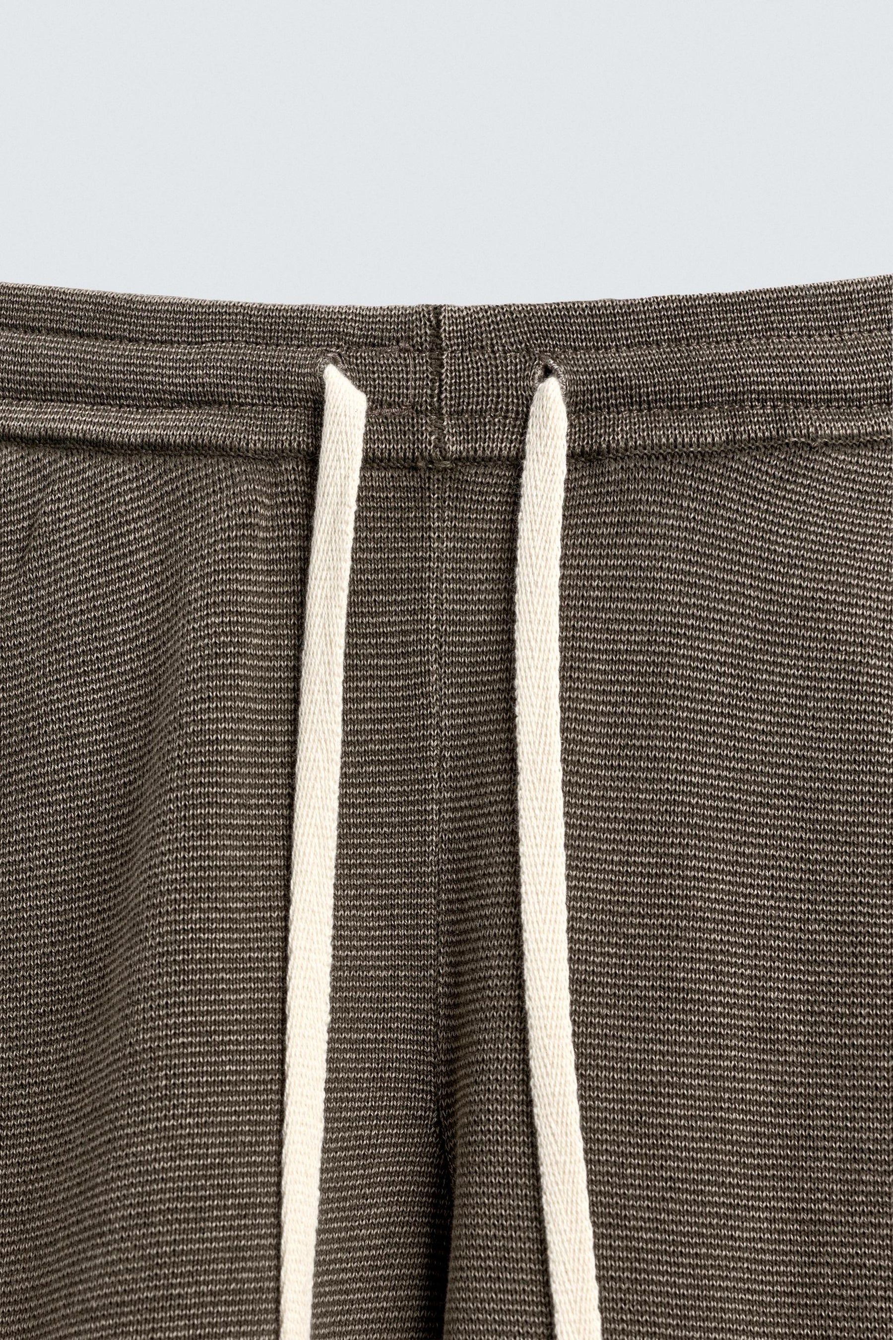TEXTURED KNIT TROUSERS - Image 9