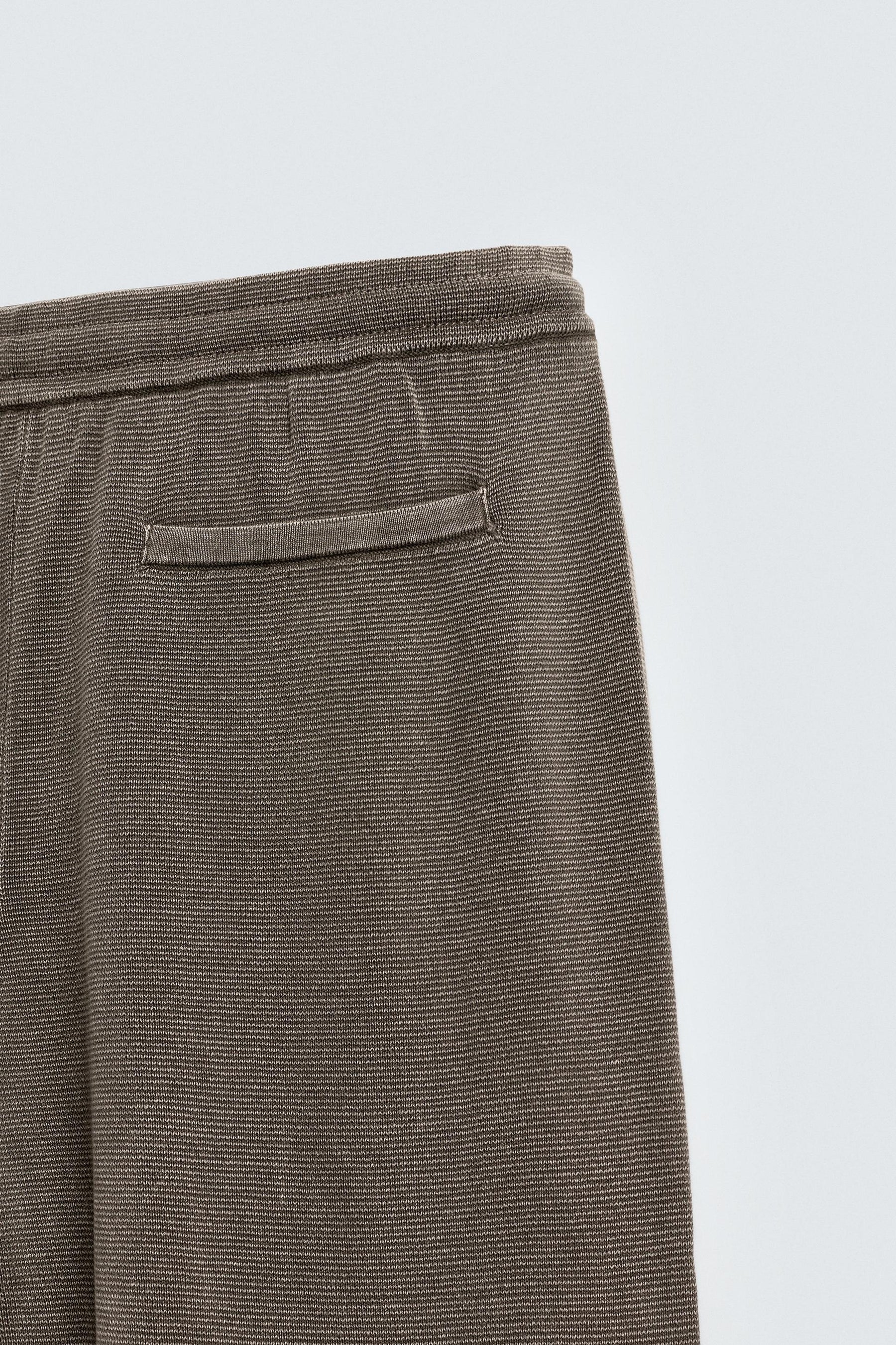 TEXTURED KNIT TROUSERS - Image 10