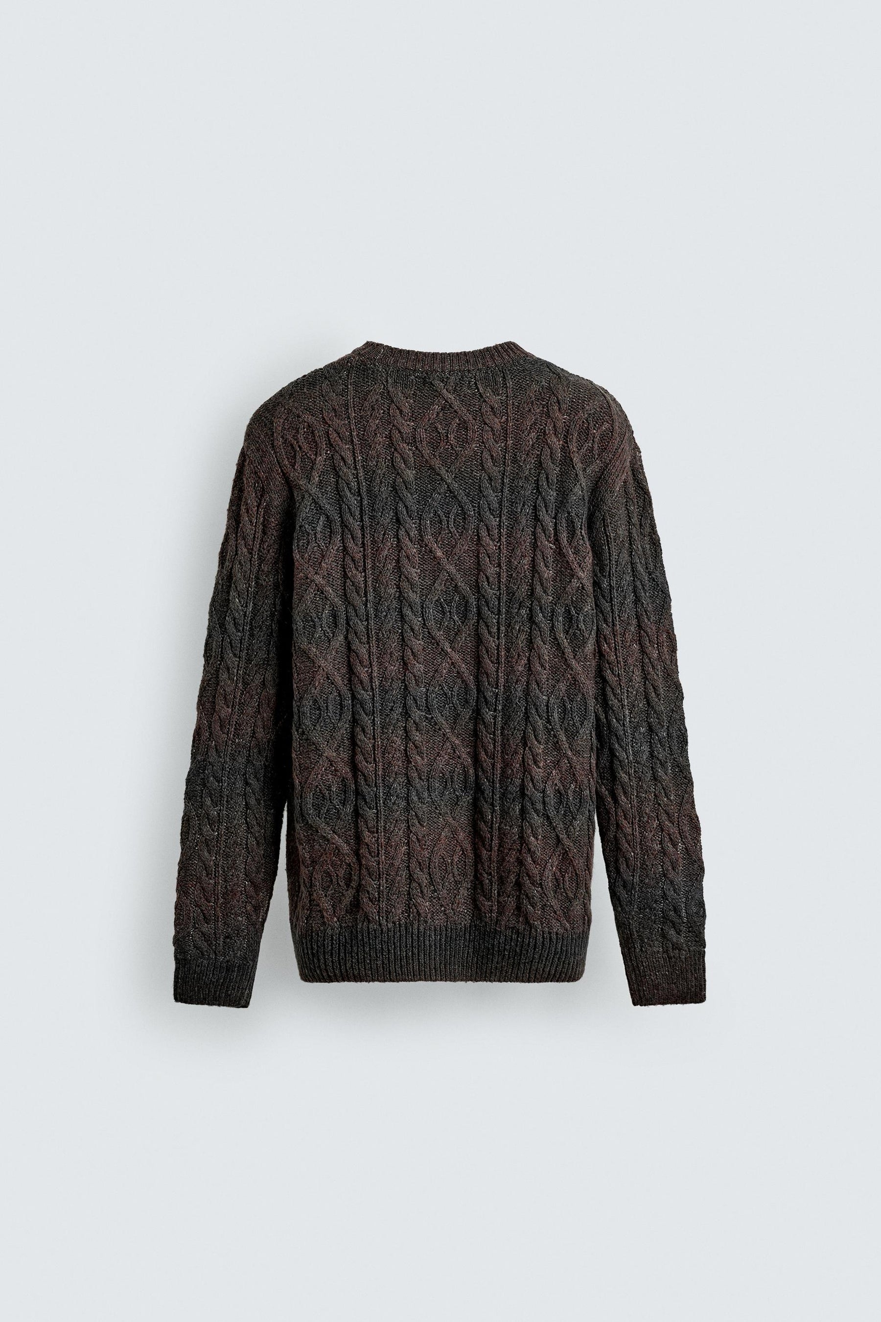 TEXTURED CABLE-KNIT JUMPER - Image 8