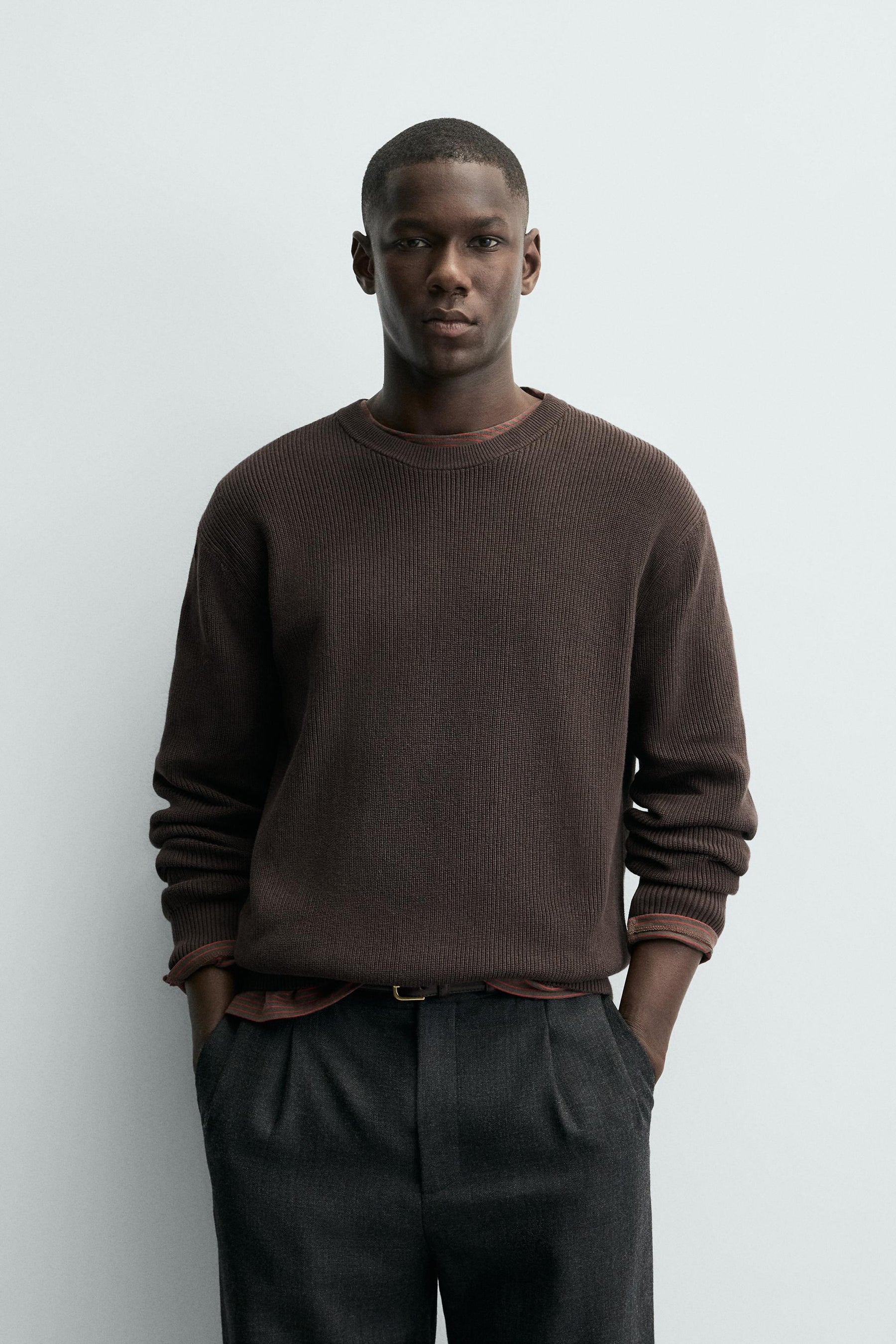 Textured Knit Pullover