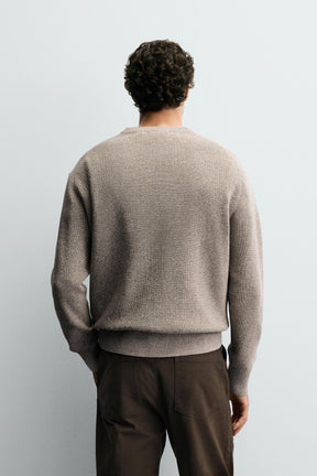 PURL KNIT SWEATER - Image 3