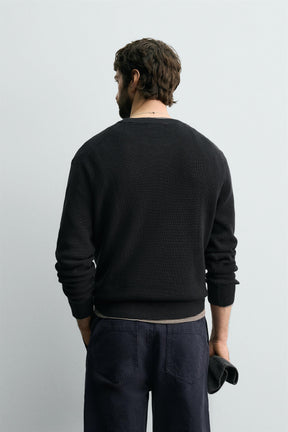 PURL KNIT SWEATER - Image 3