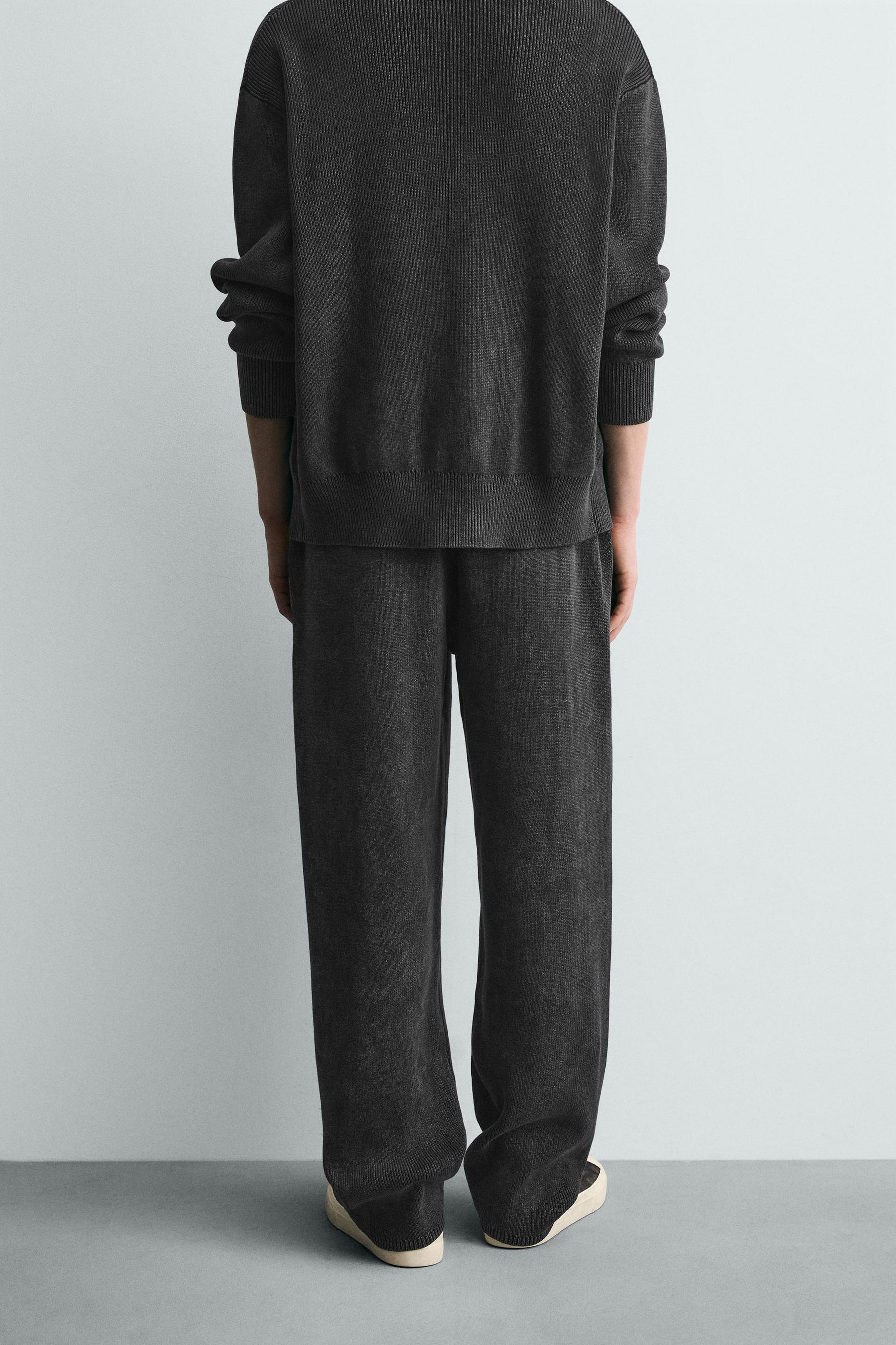 Textured Knit Trousers