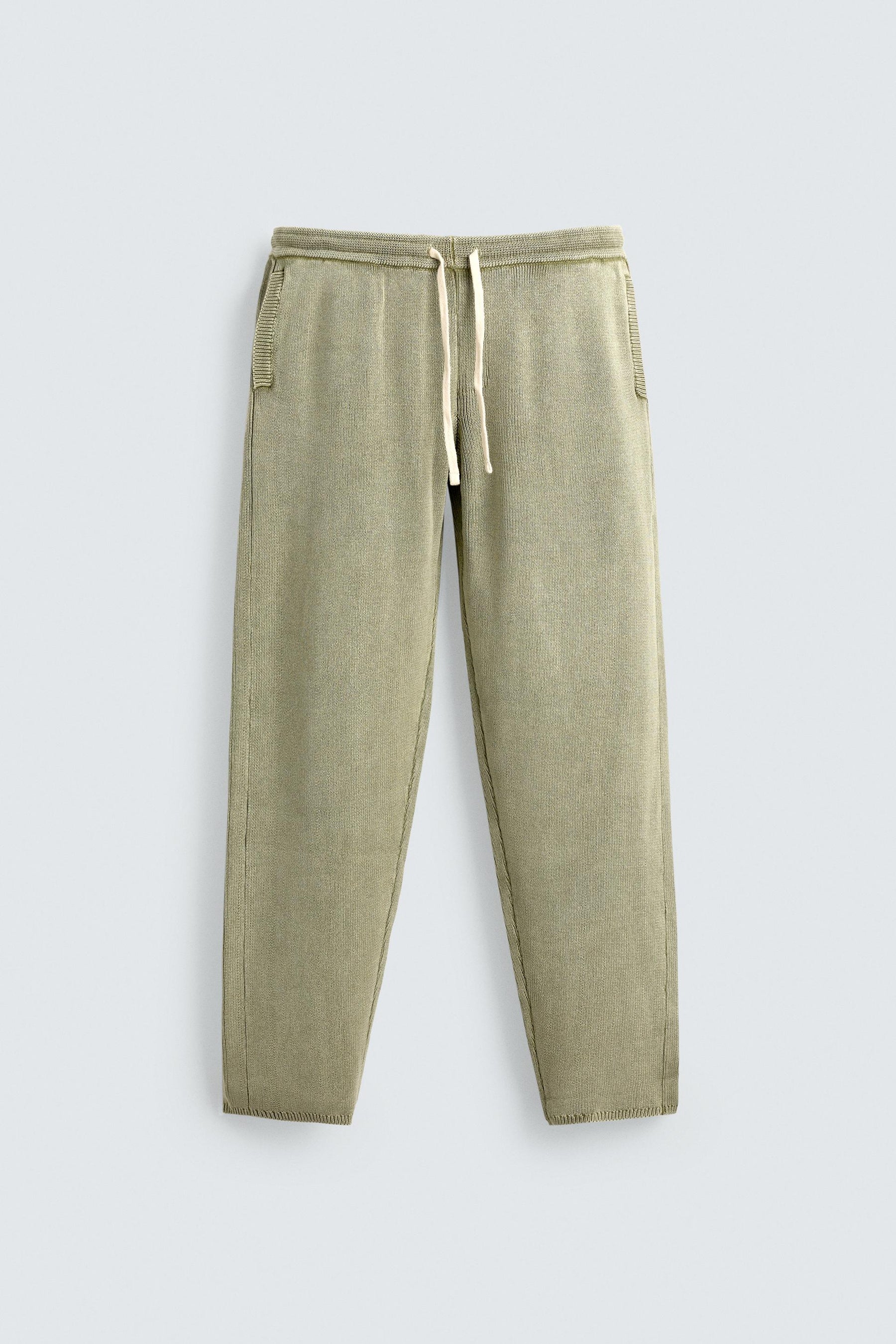 Textured Knit Trousers