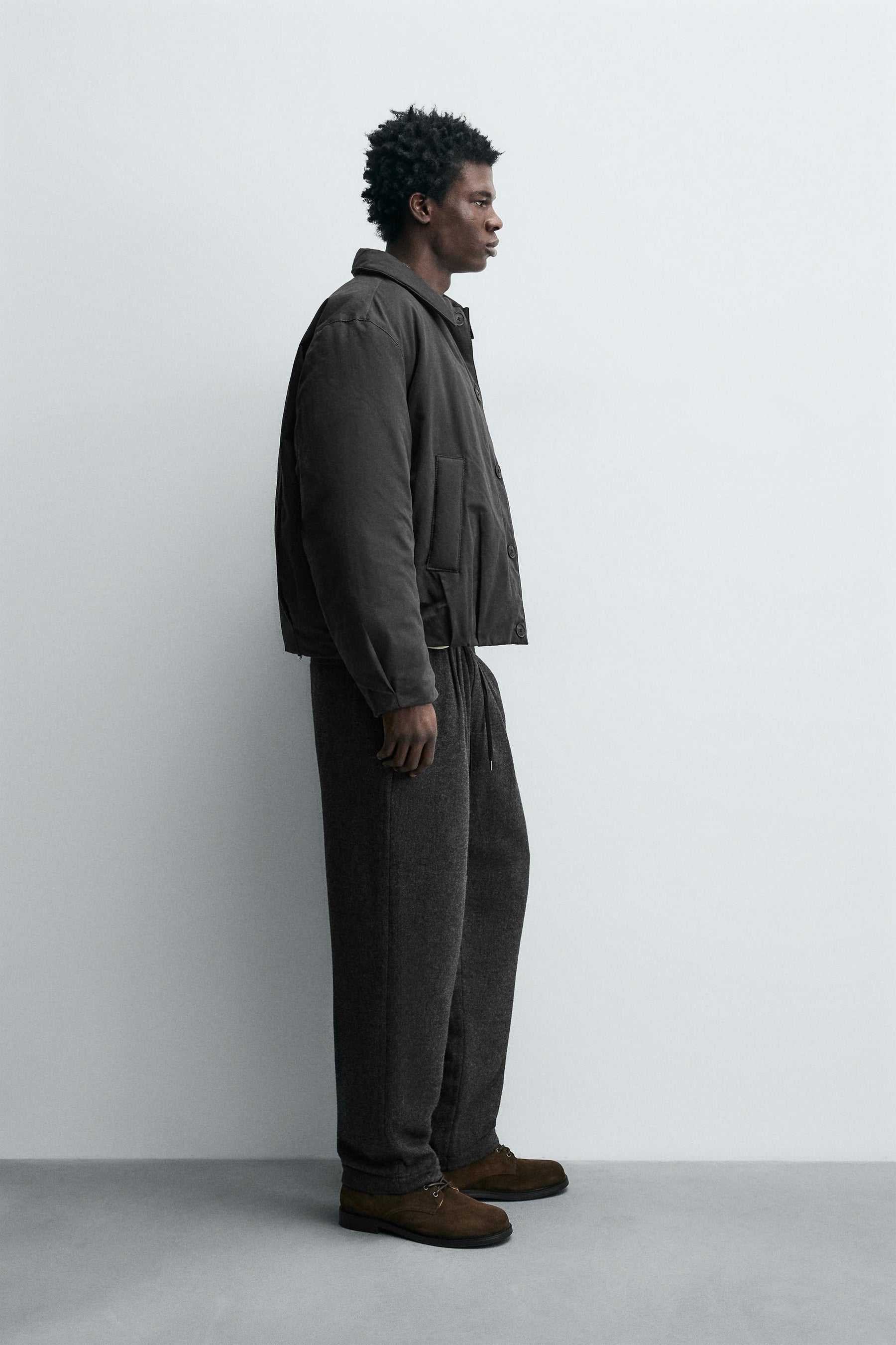 CROPPED FIT PADDED JACKET - Image 4