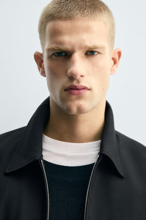 RELAXED FIT HERRINGBONE JACKET - Image 6