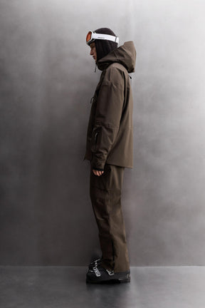 Waterproof ski puffer jacket